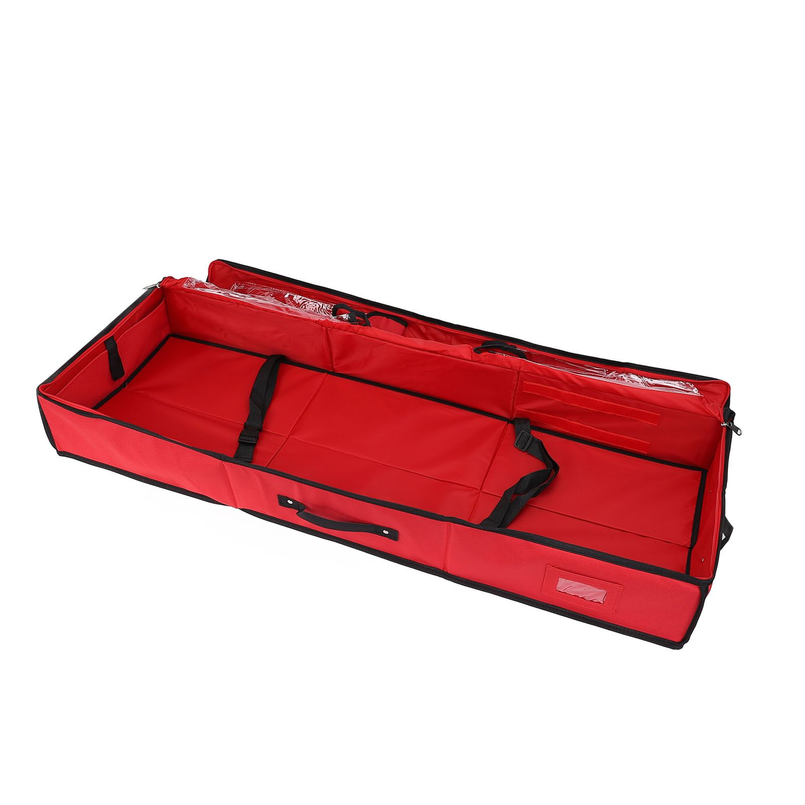Wrapping Paper Storage Container 600D Oxford Fabric Waterproof Dustproof Red view 6