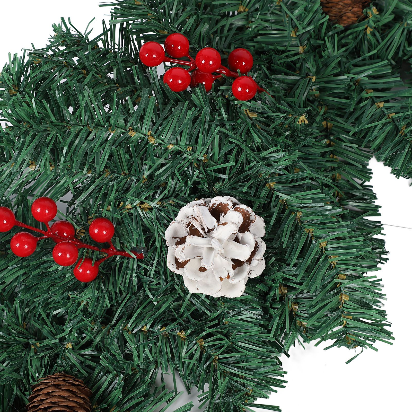 8.9ft Pre Lit Artificial Xmas Garland 50 LED Battery Operated Lighted Xmas view 7