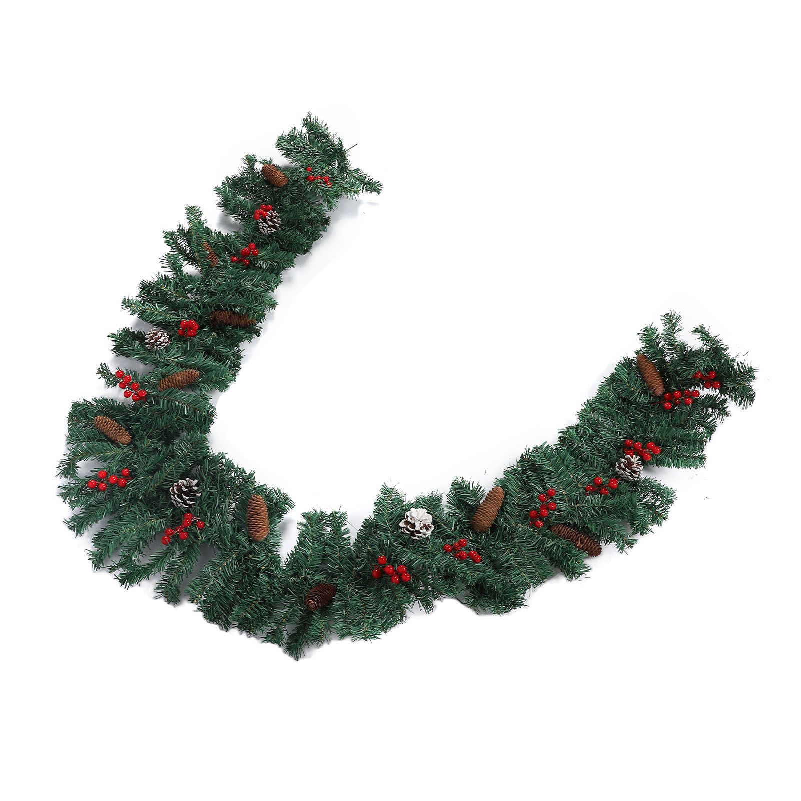 8.9ft Pre Lit Artificial Xmas Garland 50 LED Battery Operated Lighted Xmas view 9
