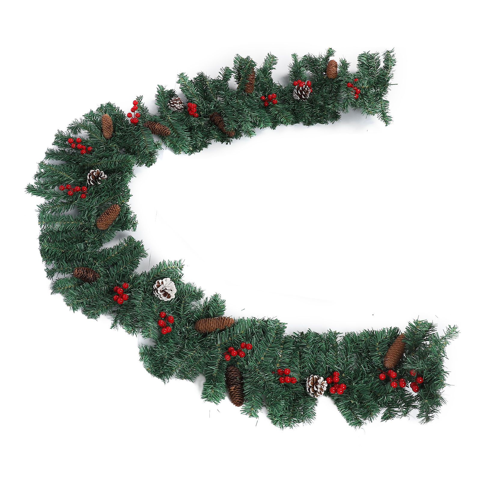 8.9ft Pre Lit Artificial Xmas Garland 50 LED Battery Operated Lighted Xmas view 10