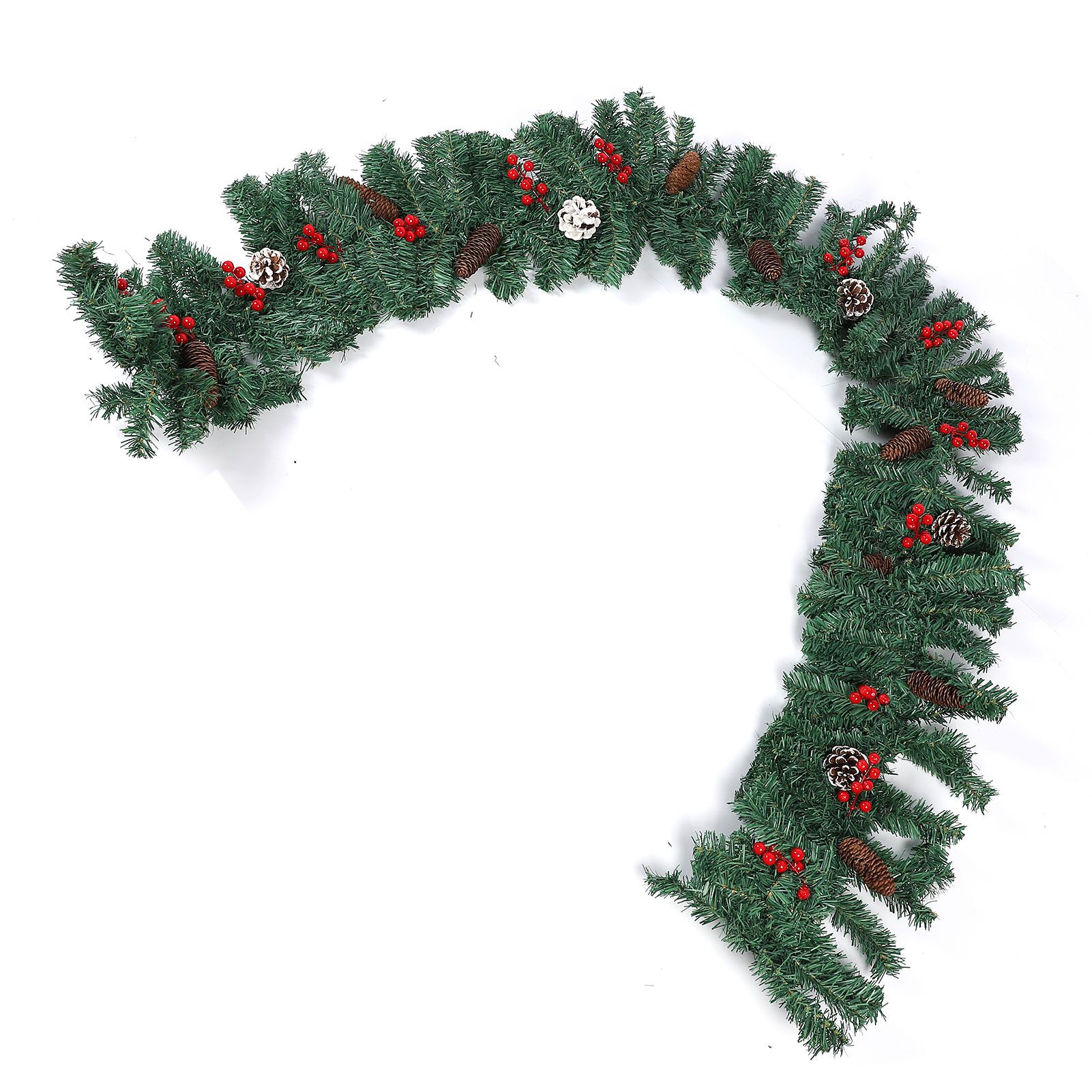 8.9ft Pre Lit Artificial Xmas Garland 50 LED Battery Operated Lighted Xmas view 11