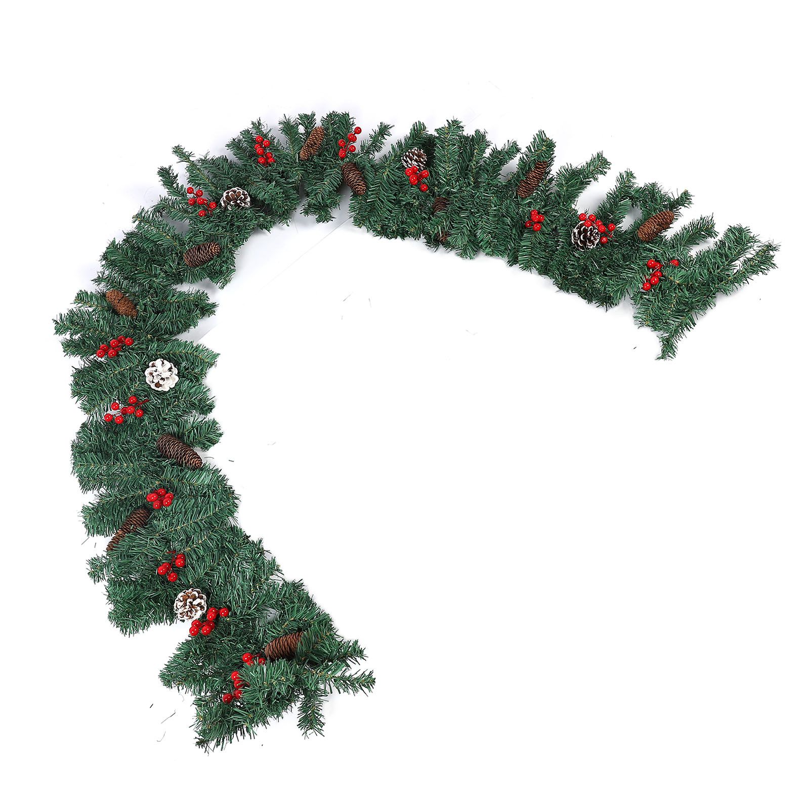 8.9ft Pre Lit Artificial Xmas Garland 50 LED Battery Operated Lighted Xmas view 12