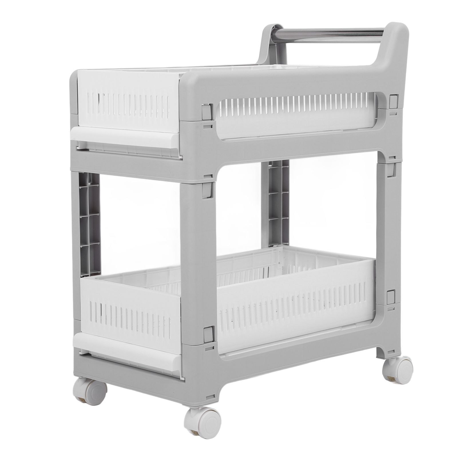 Storage Trolley Sliding Drawers Rolling Utility Cart with Universal Wheel for view 3