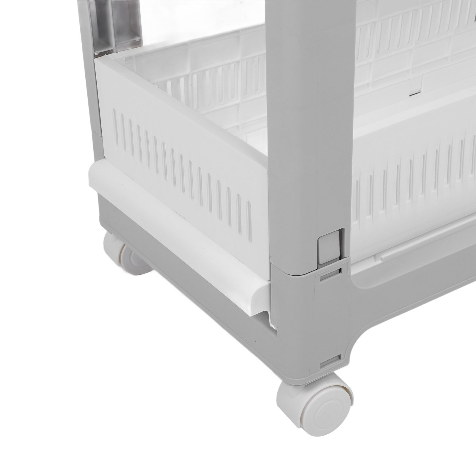 Storage Trolley Sliding Drawers Rolling Utility Cart with Universal Wheel for view 5