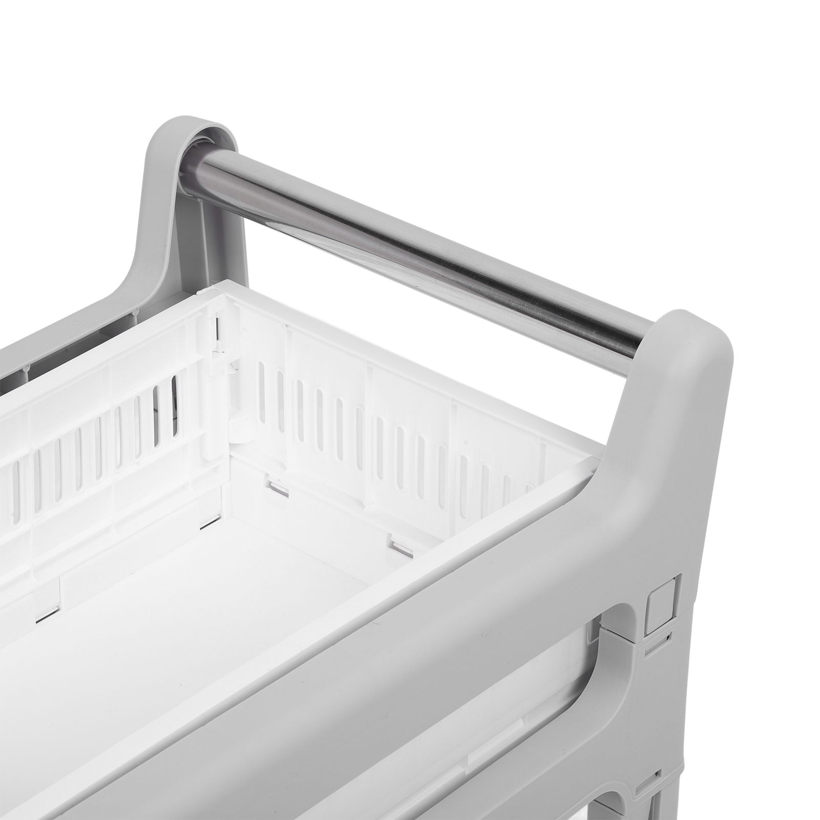 Storage Trolley Sliding Drawers Rolling Utility Cart with Universal Wheel for view 7