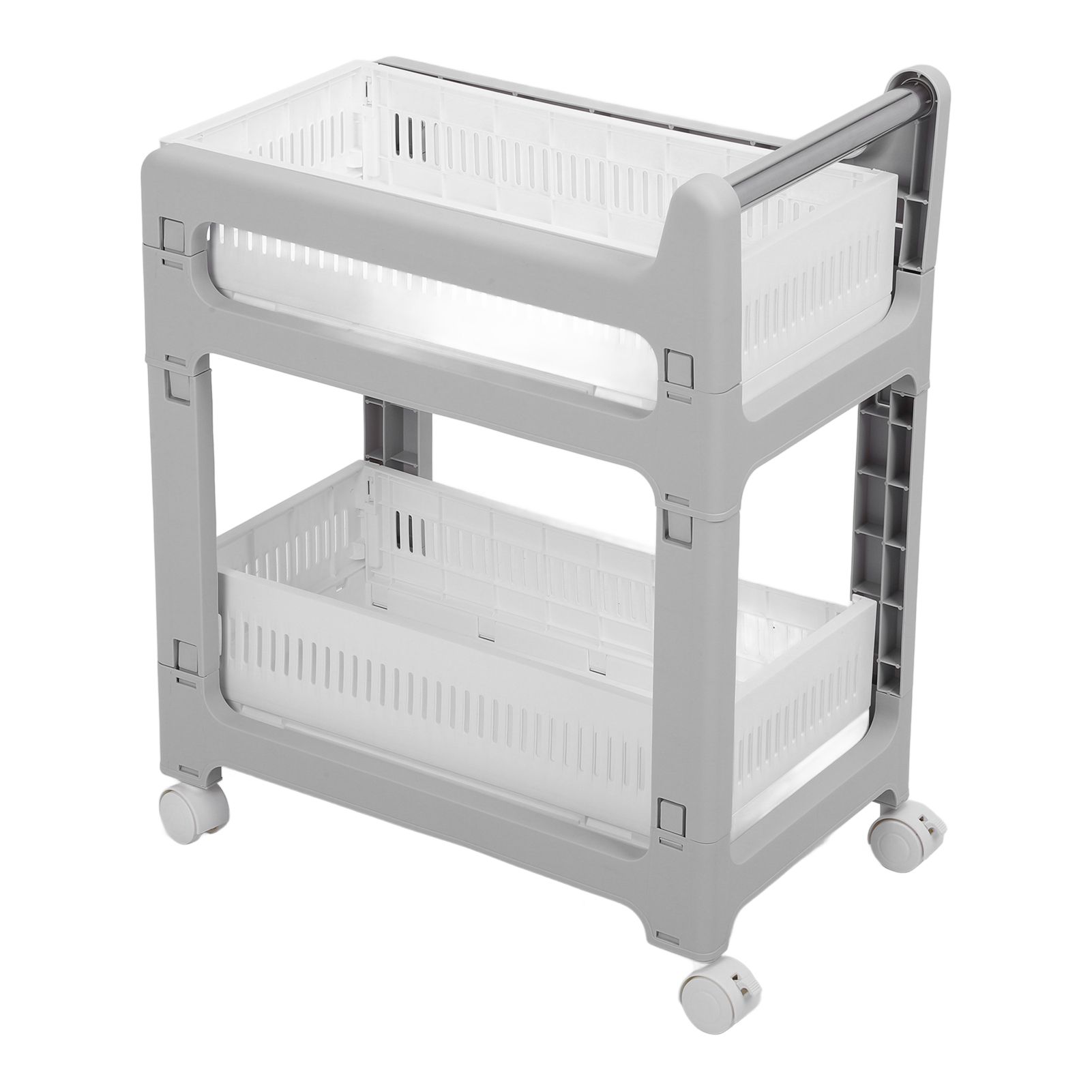 Storage Trolley Sliding Drawers Rolling Utility Cart with Universal Wheel for view 8