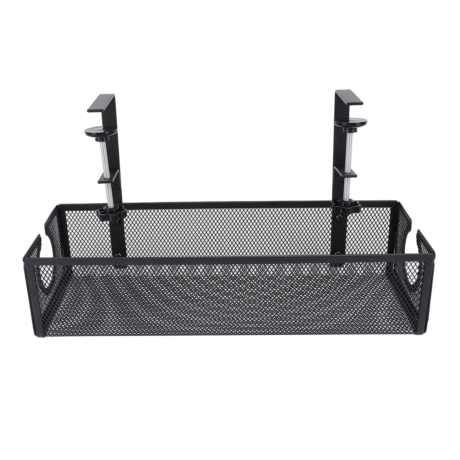 Under Desk Cable Management Tray Carbon Steel Side Round Hole Trapezoidal Desk