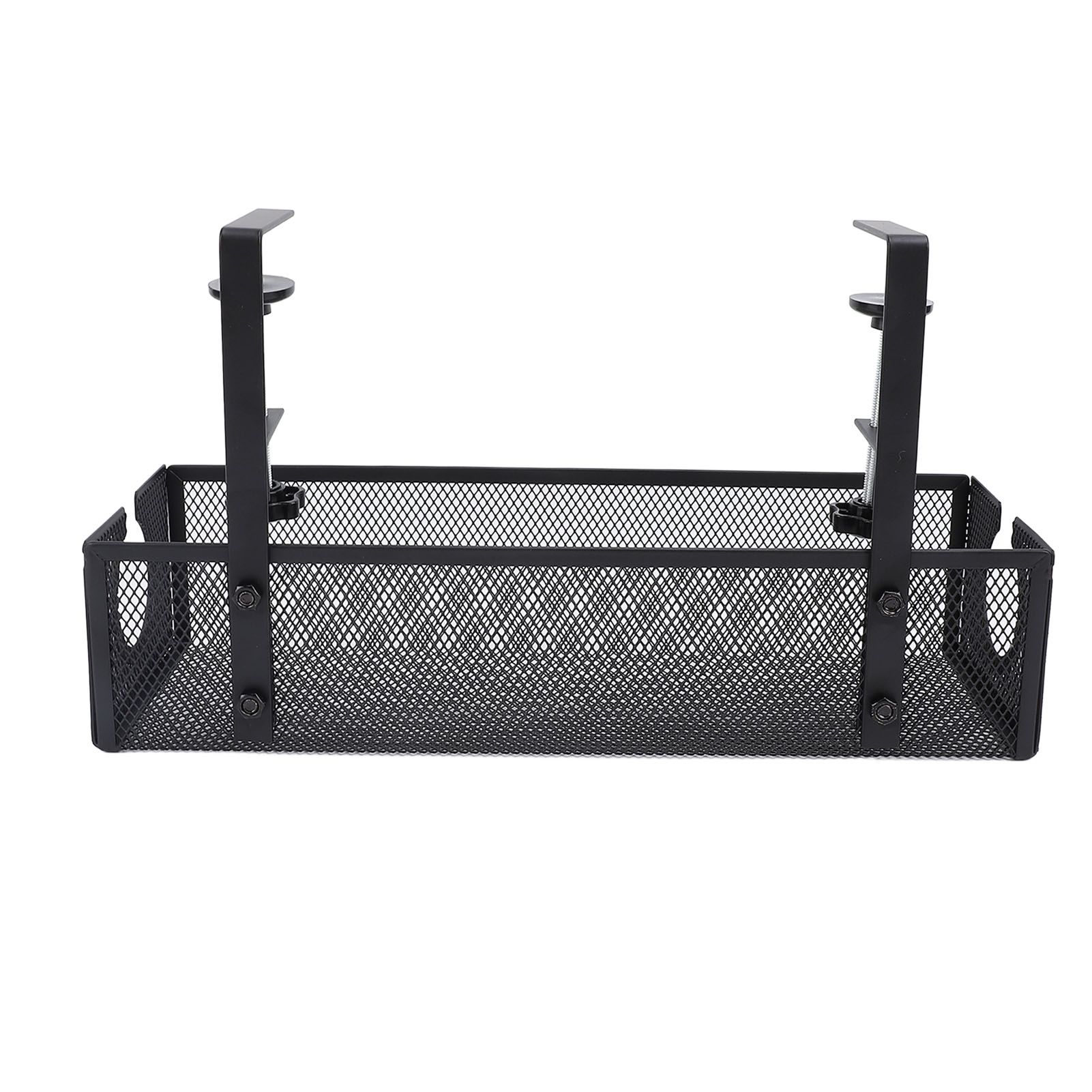Under Desk Cable Management Tray Carbon Steel Side Round Hole Trapezoidal Desk view 6