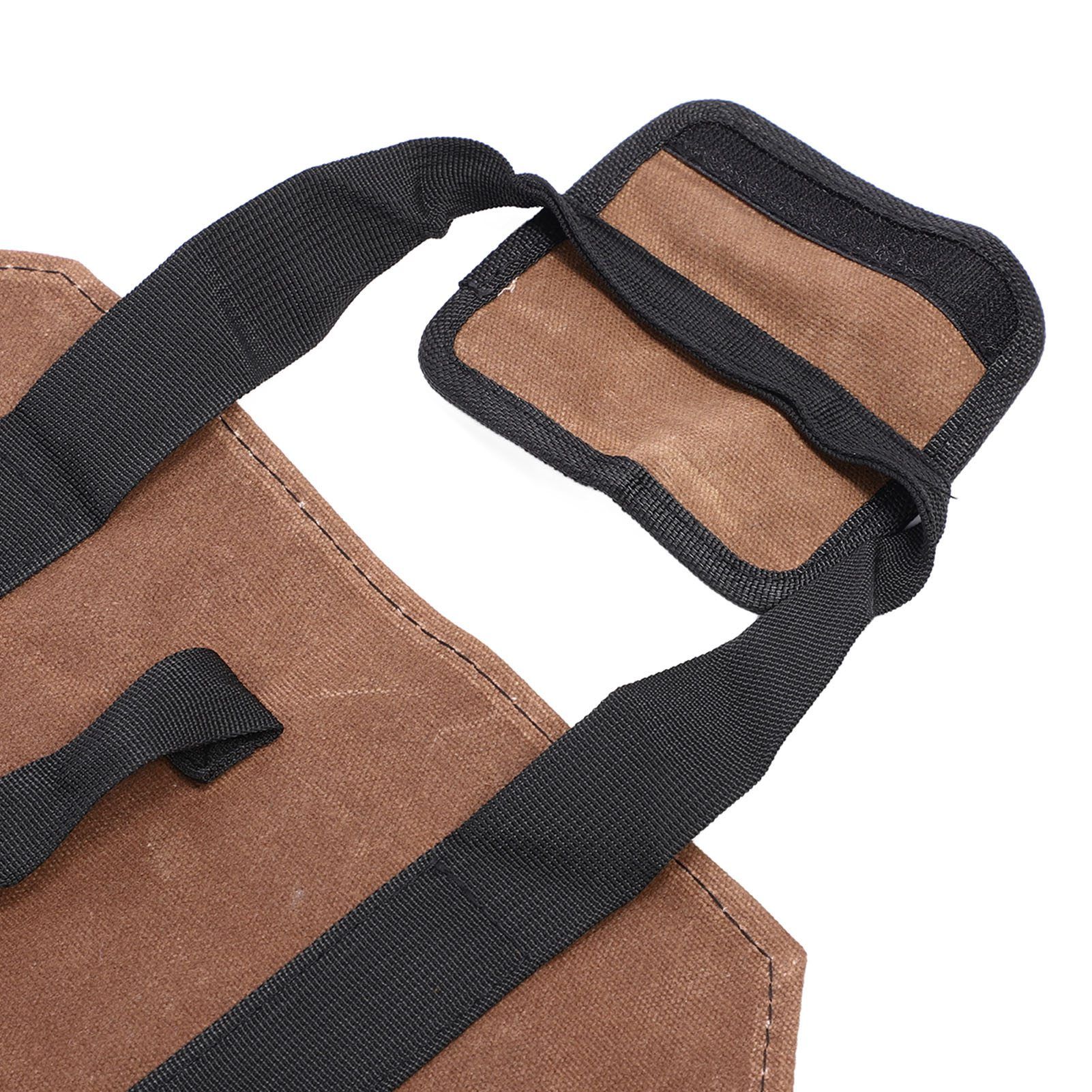 Waxed Canvas Log Carrier Bag Firewood Holder Fireplace Wood Stove Accessories view 7