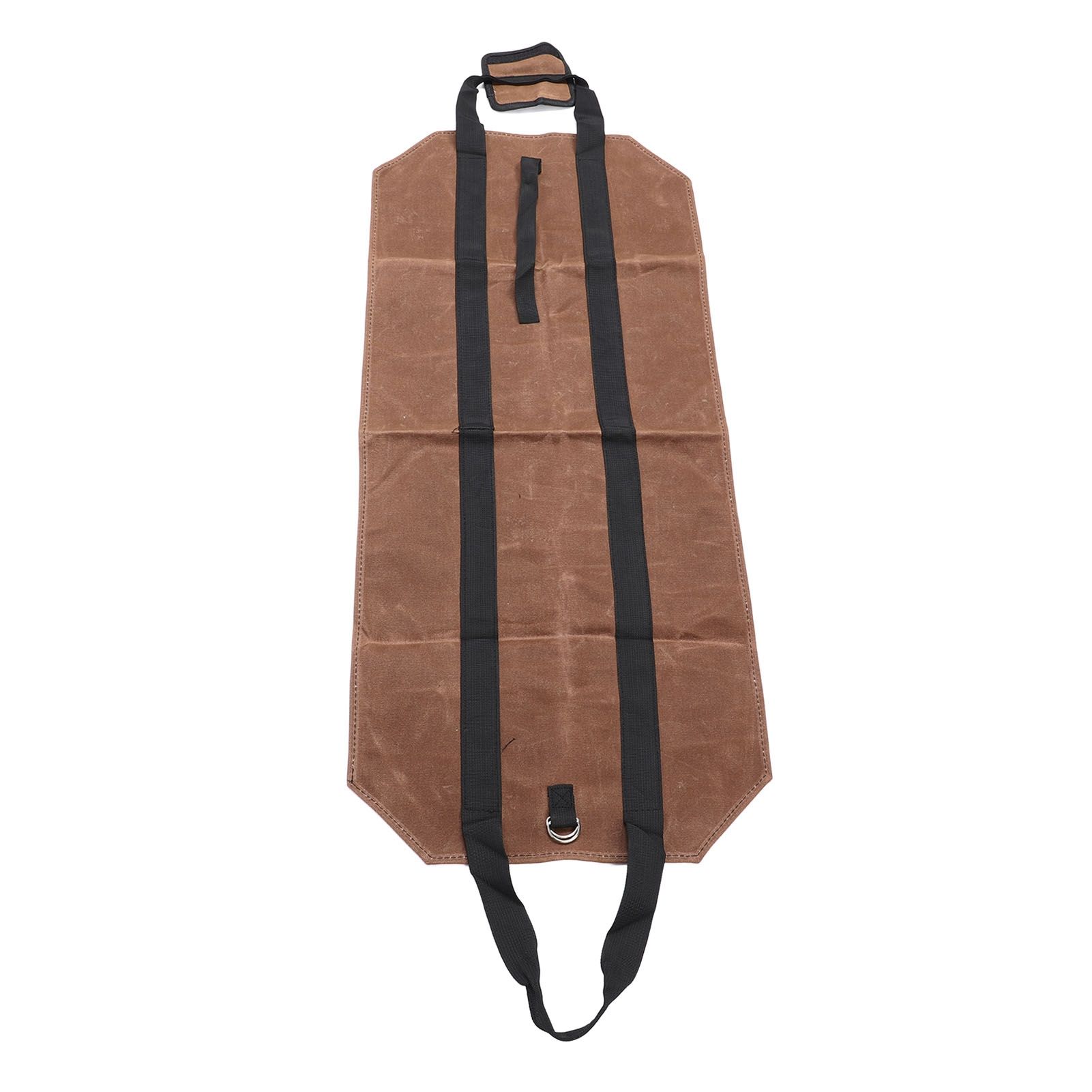 Waxed Canvas Log Carrier Bag Firewood Holder Fireplace Wood Stove Accessories view 8