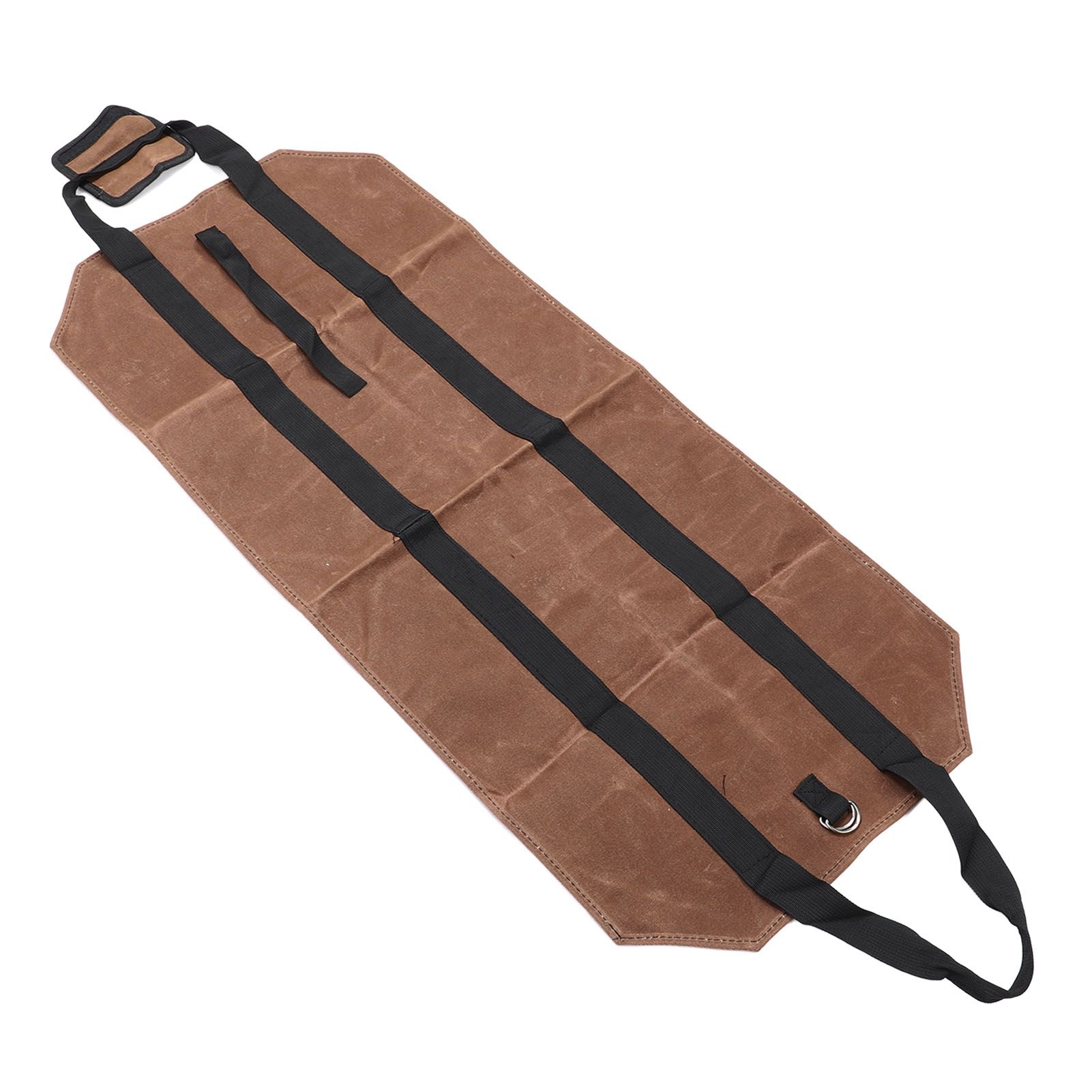 Waxed Canvas Log Carrier Bag Firewood Holder Fireplace Wood Stove Accessories view 10