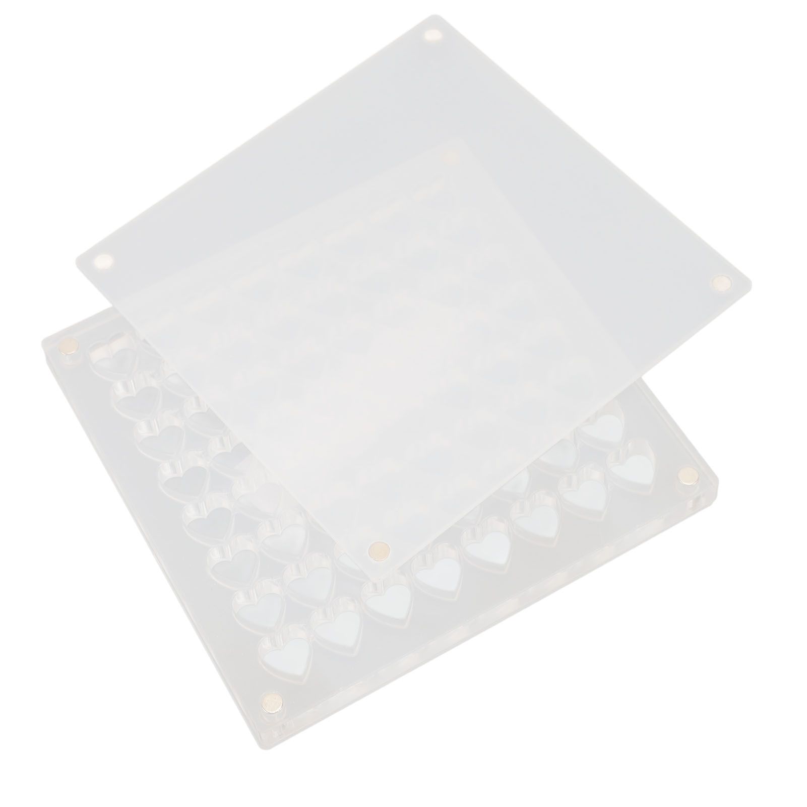 Acrylic Magnetic Seashell Display Box Case Transparent Trinket Storage Box view 8
