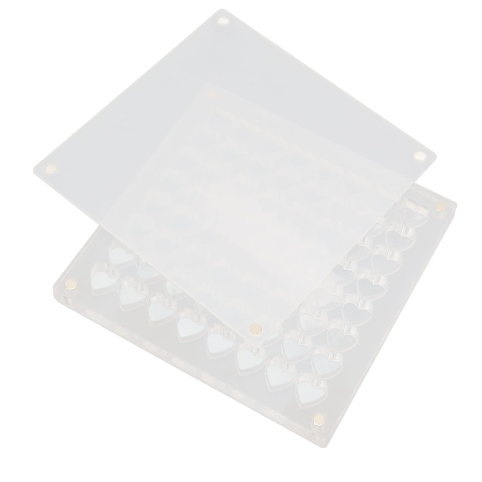 Acrylic Magnetic Seashell Display Box Case Transparent Trinket Storage Box view 12