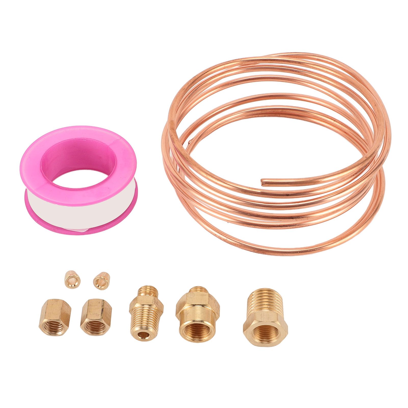 72 Inch Oil Pressure Gauge Tubing Kit Oil Pressure Gauge Brass Tube with 1/8 view 3