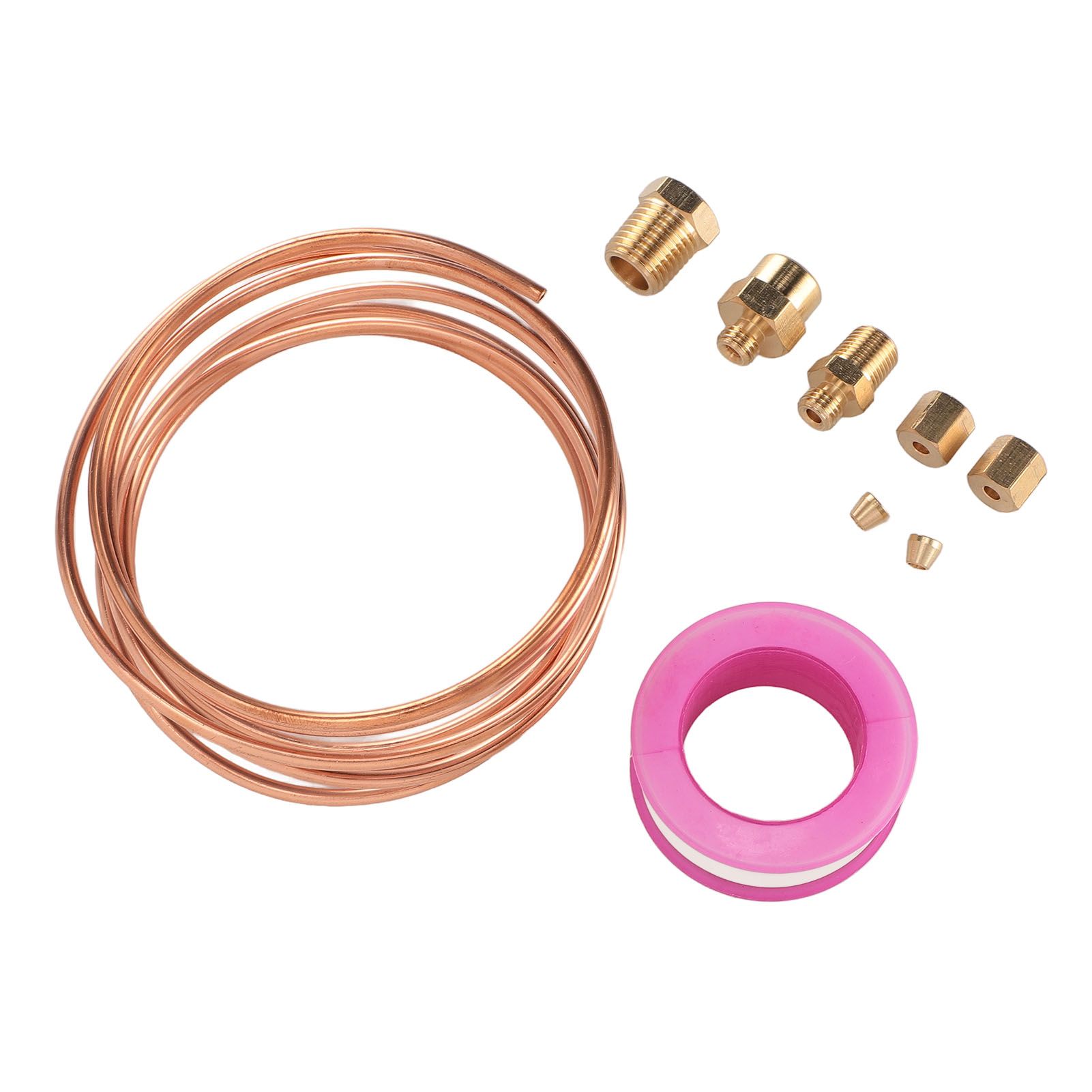 72 Inch Oil Pressure Gauge Tubing Kit Oil Pressure Gauge Brass Tube with 1/8 view 6