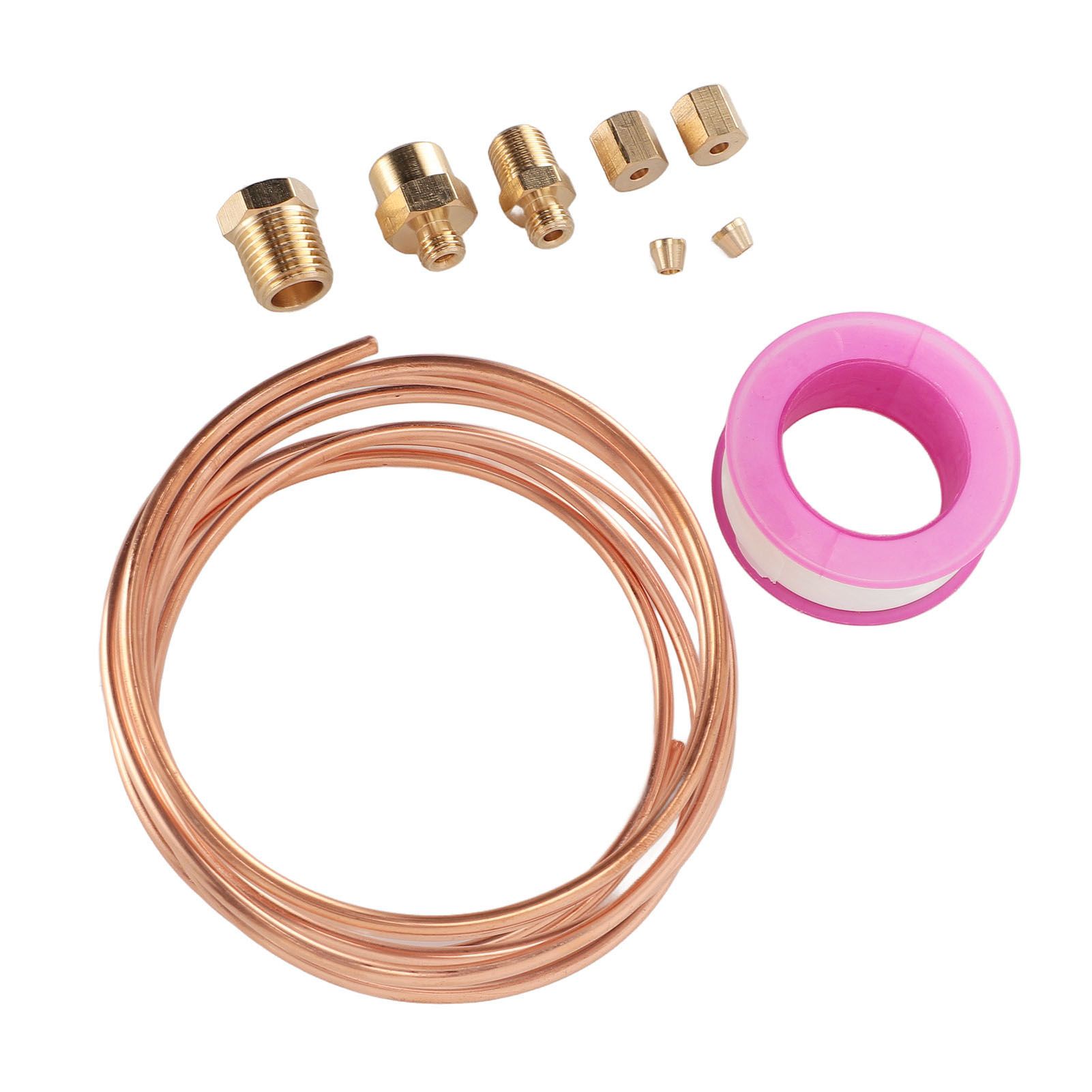 72 Inch Oil Pressure Gauge Tubing Kit Oil Pressure Gauge Brass Tube with 1/8 view 7