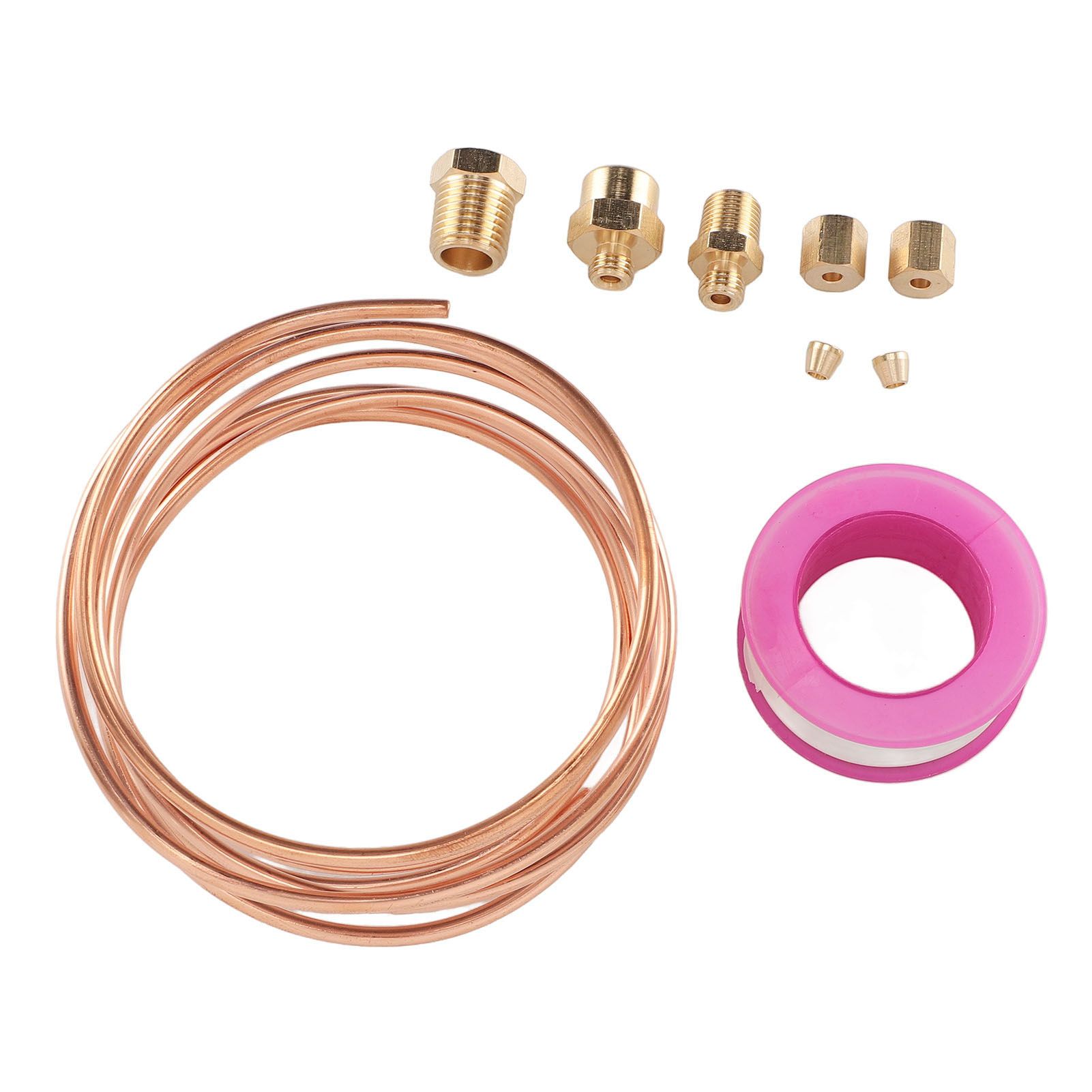 72 Inch Oil Pressure Gauge Tubing Kit Oil Pressure Gauge Brass Tube with 1/8 view 9