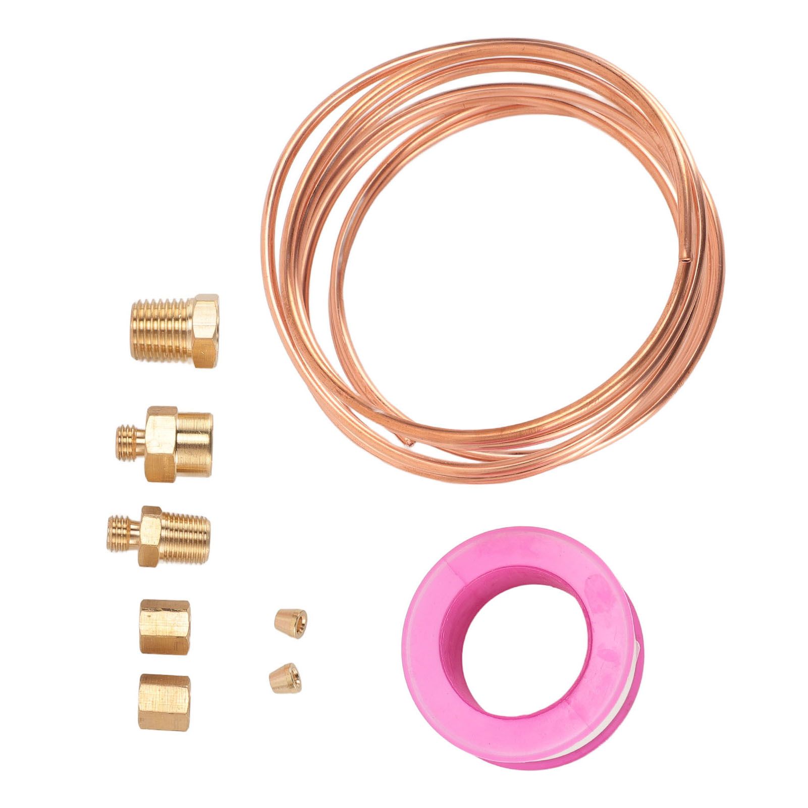 72 Inch Oil Pressure Gauge Tubing Kit Oil Pressure Gauge Brass Tube with 1/8 view 12