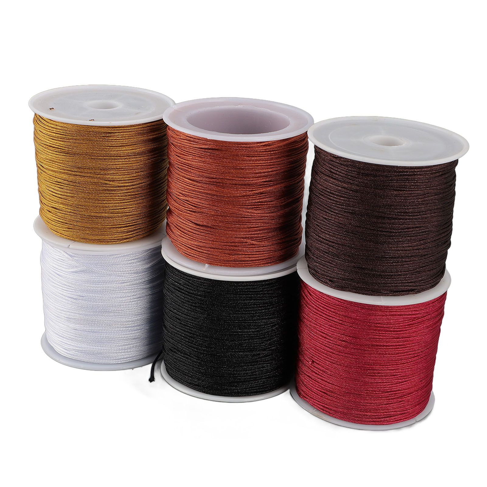 DIY Handcrafted Beading Rope Jewelry Cord 0.8mm Chinese Knot Cord for view 3
