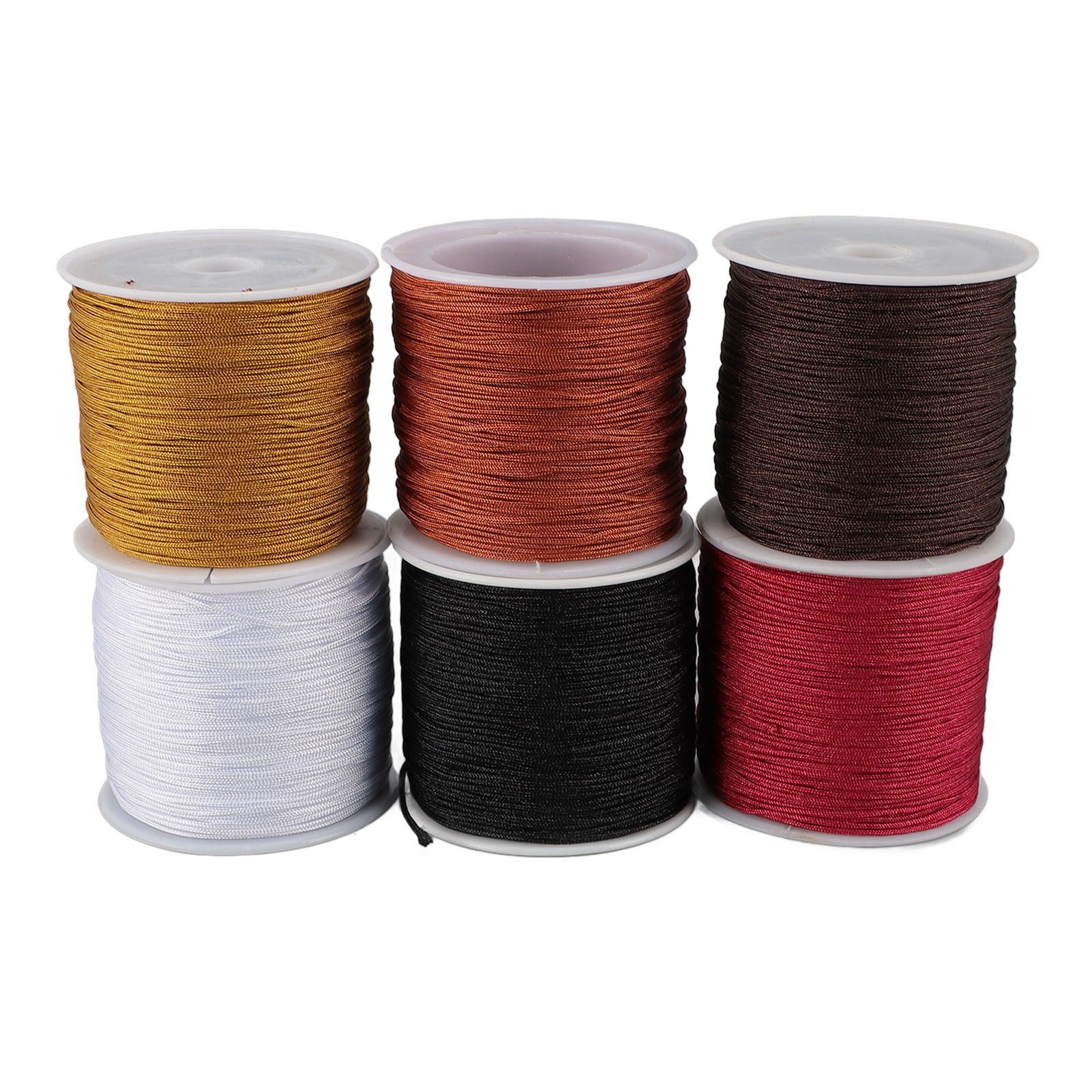 DIY Handcrafted Beading Rope Jewelry Cord 0.8mm Chinese Knot Cord for view 4