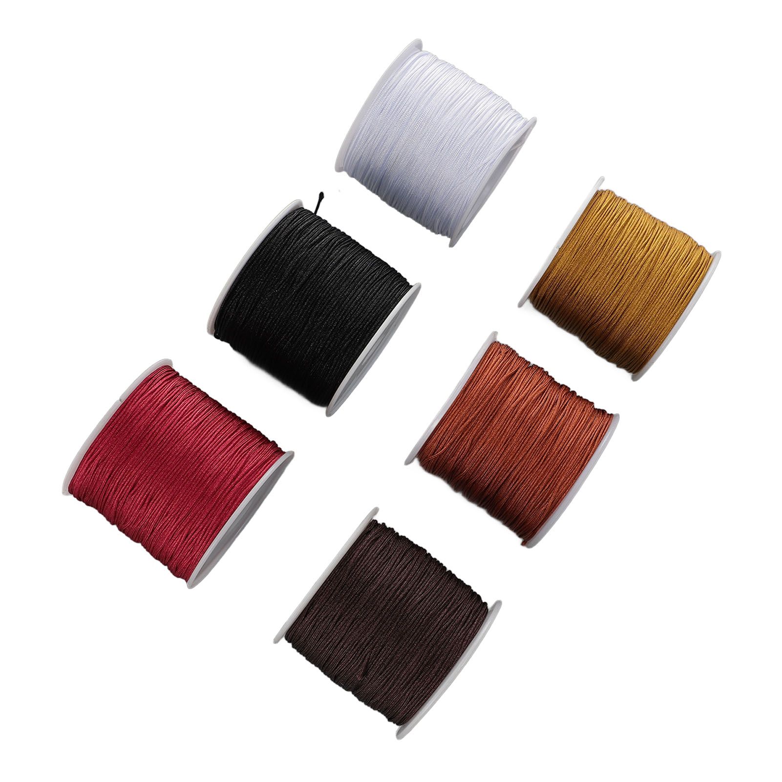DIY Handcrafted Beading Rope Jewelry Cord 0.8mm Chinese Knot Cord for view 5