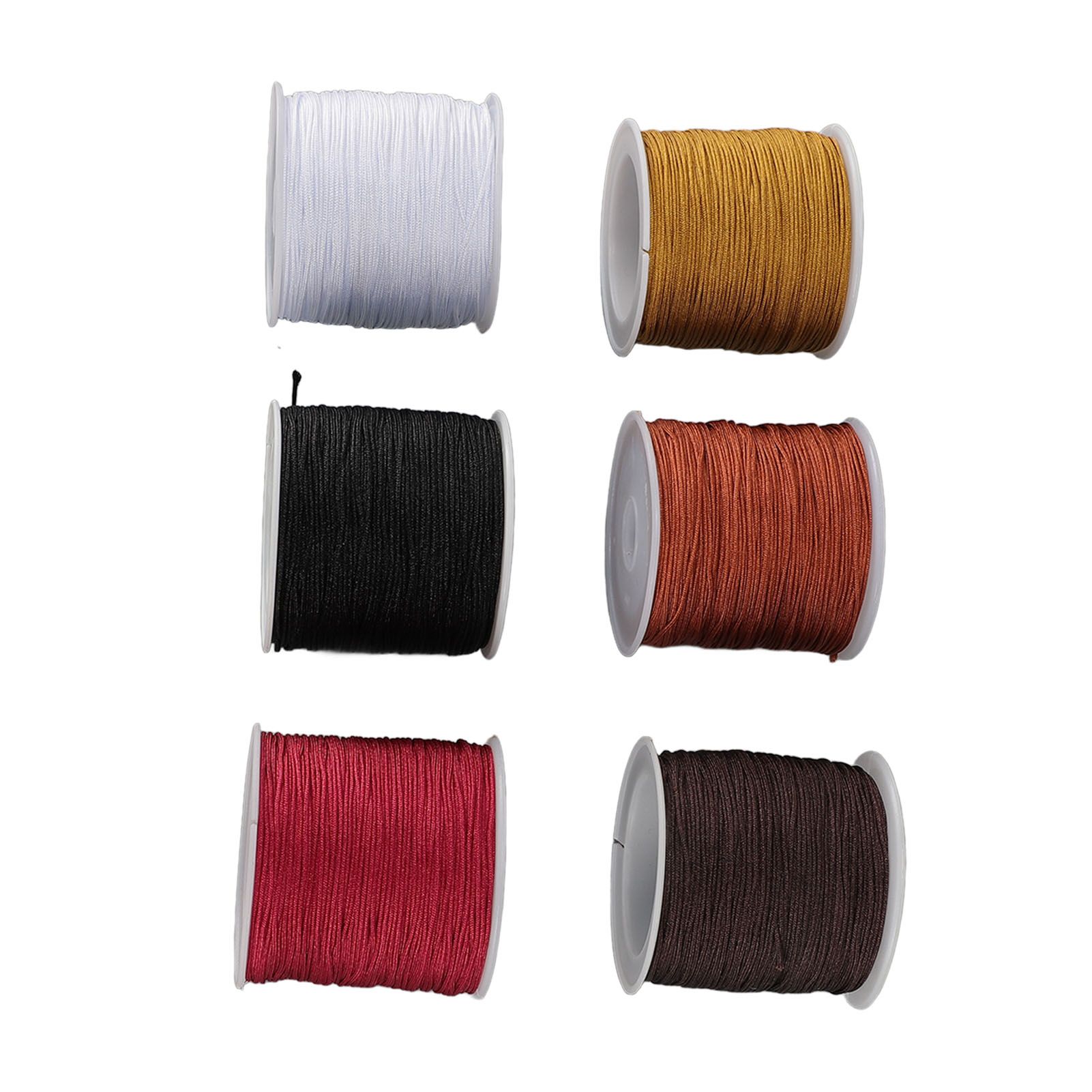 DIY Handcrafted Beading Rope Jewelry Cord 0.8mm Chinese Knot Cord for view 6