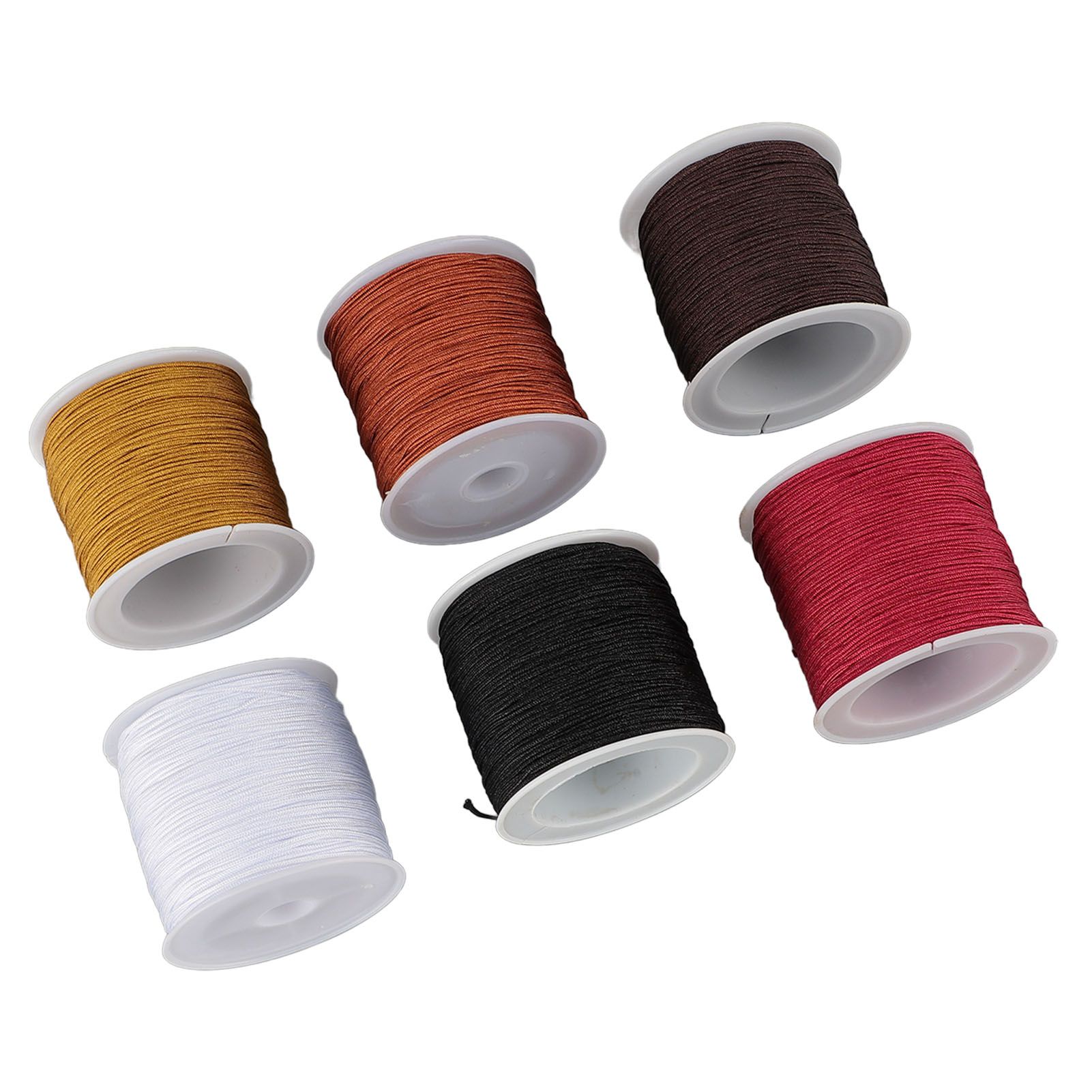 DIY Handcrafted Beading Rope Jewelry Cord 0.8mm Chinese Knot Cord for view 7