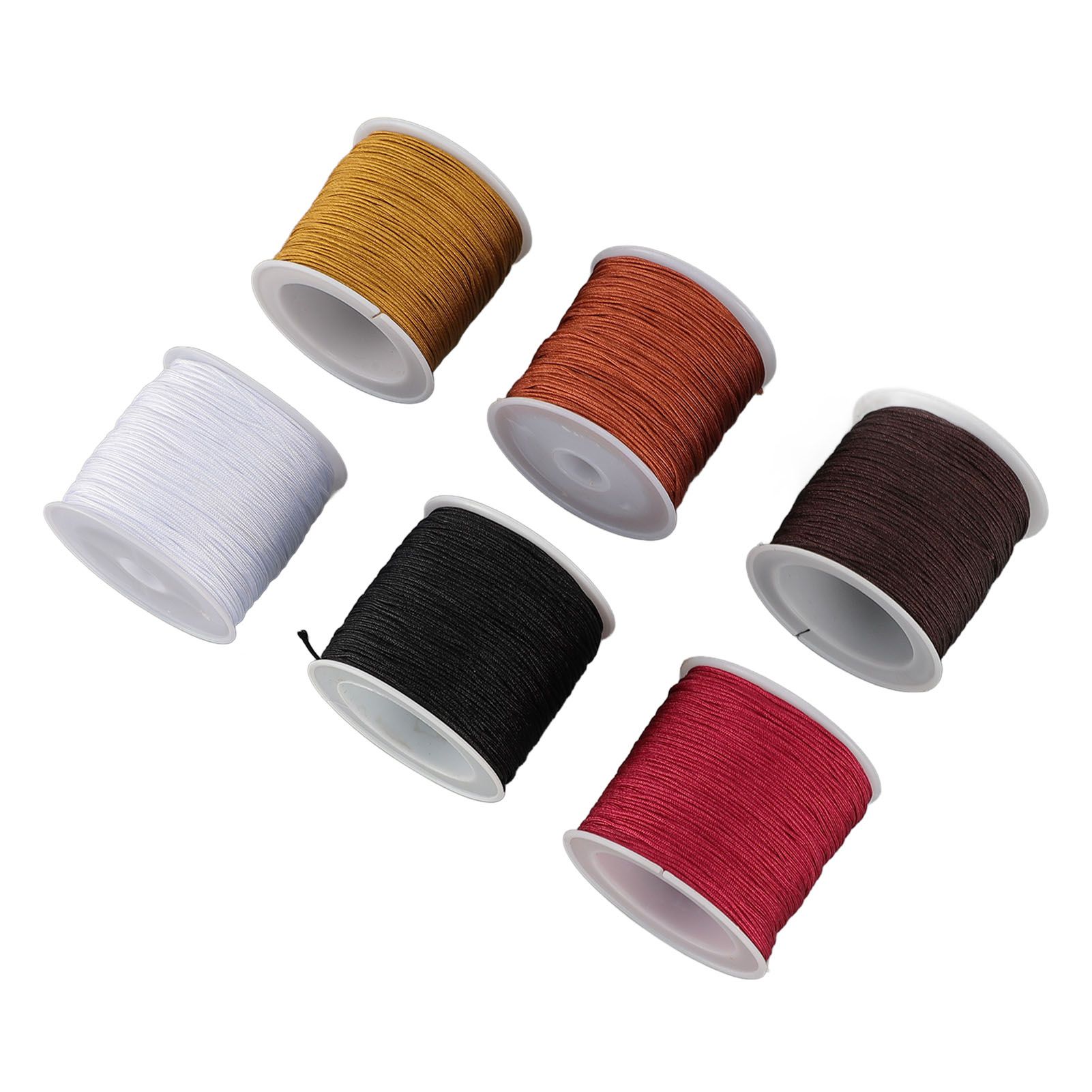 DIY Handcrafted Beading Rope Jewelry Cord 0.8mm Chinese Knot Cord for view 8
