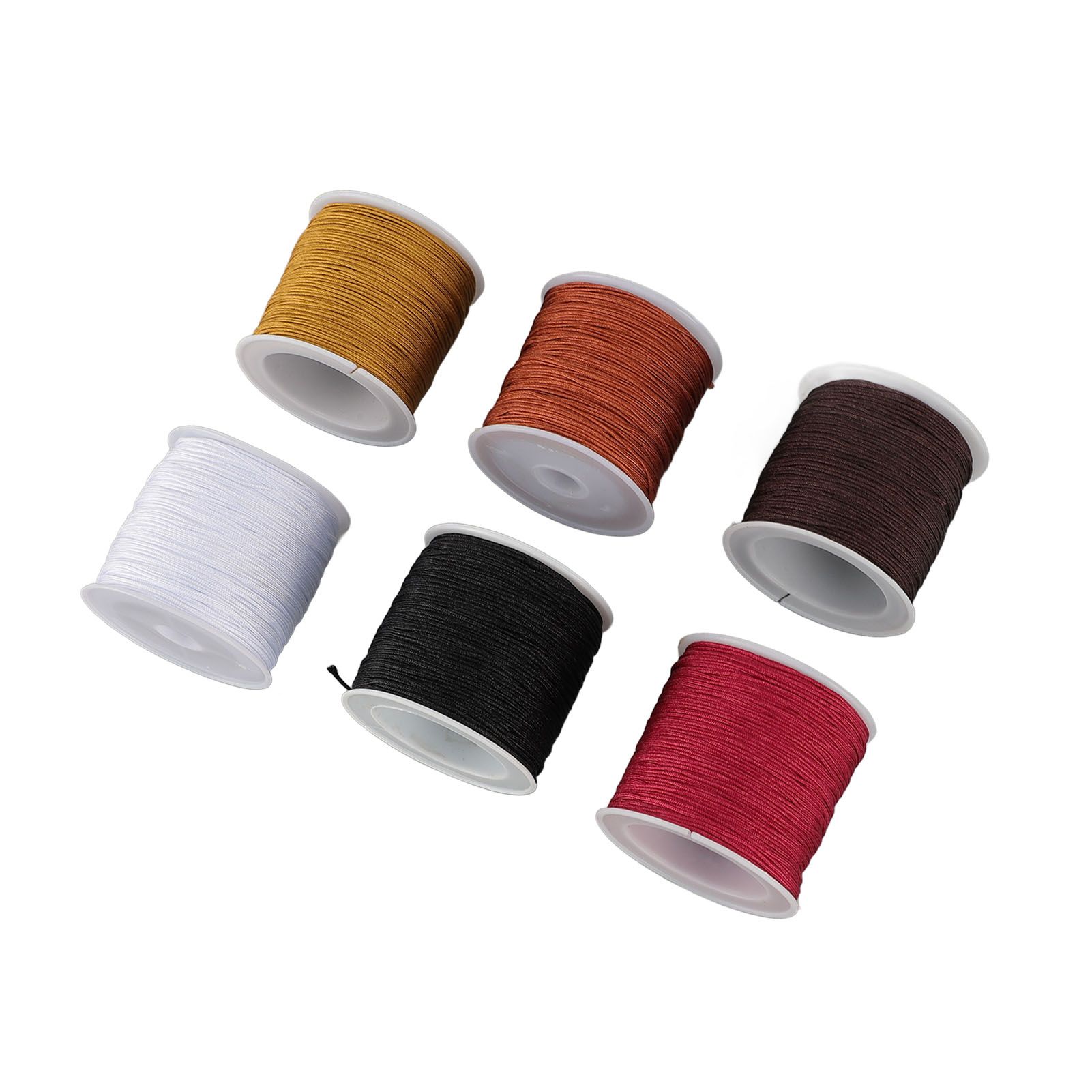 DIY Handcrafted Beading Rope Jewelry Cord 0.8mm Chinese Knot Cord for view 10
