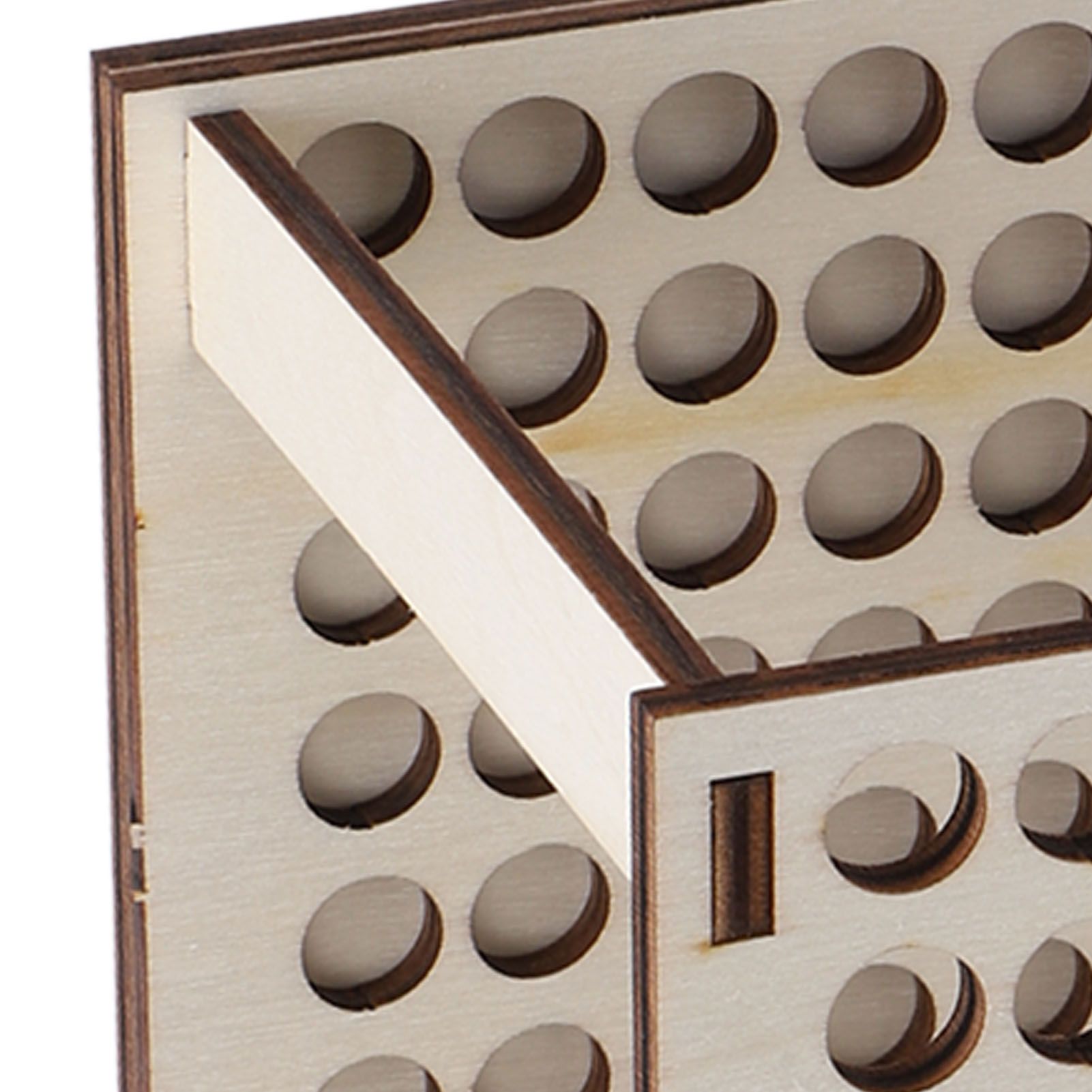Pencil Storage Holder Multi Holes Detachable Space Saving Wood Structure view 2