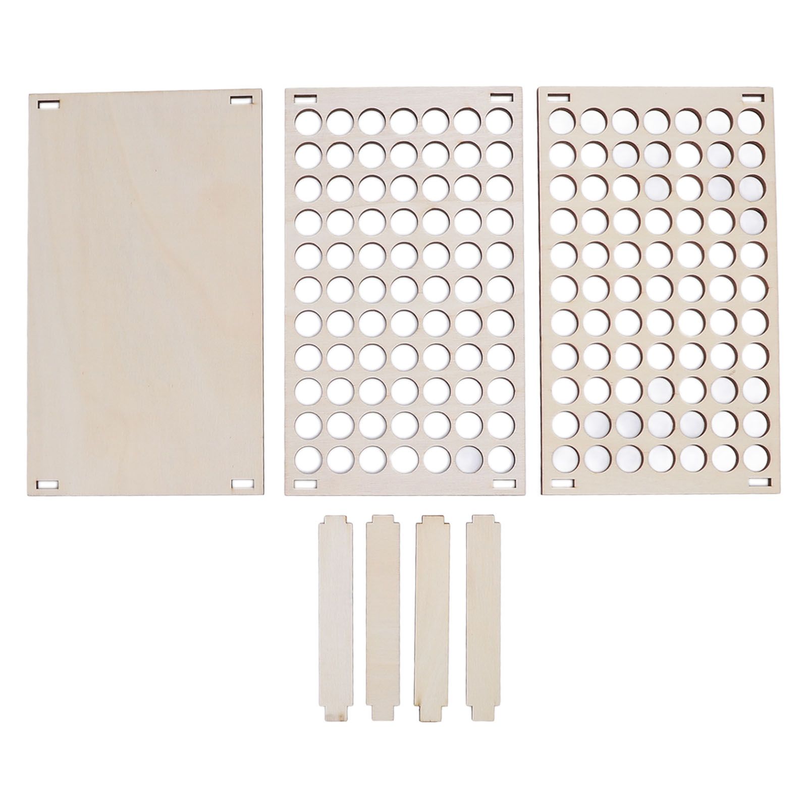 Pencil Storage Holder Multi Holes Detachable Space Saving Wood Structure view 3
