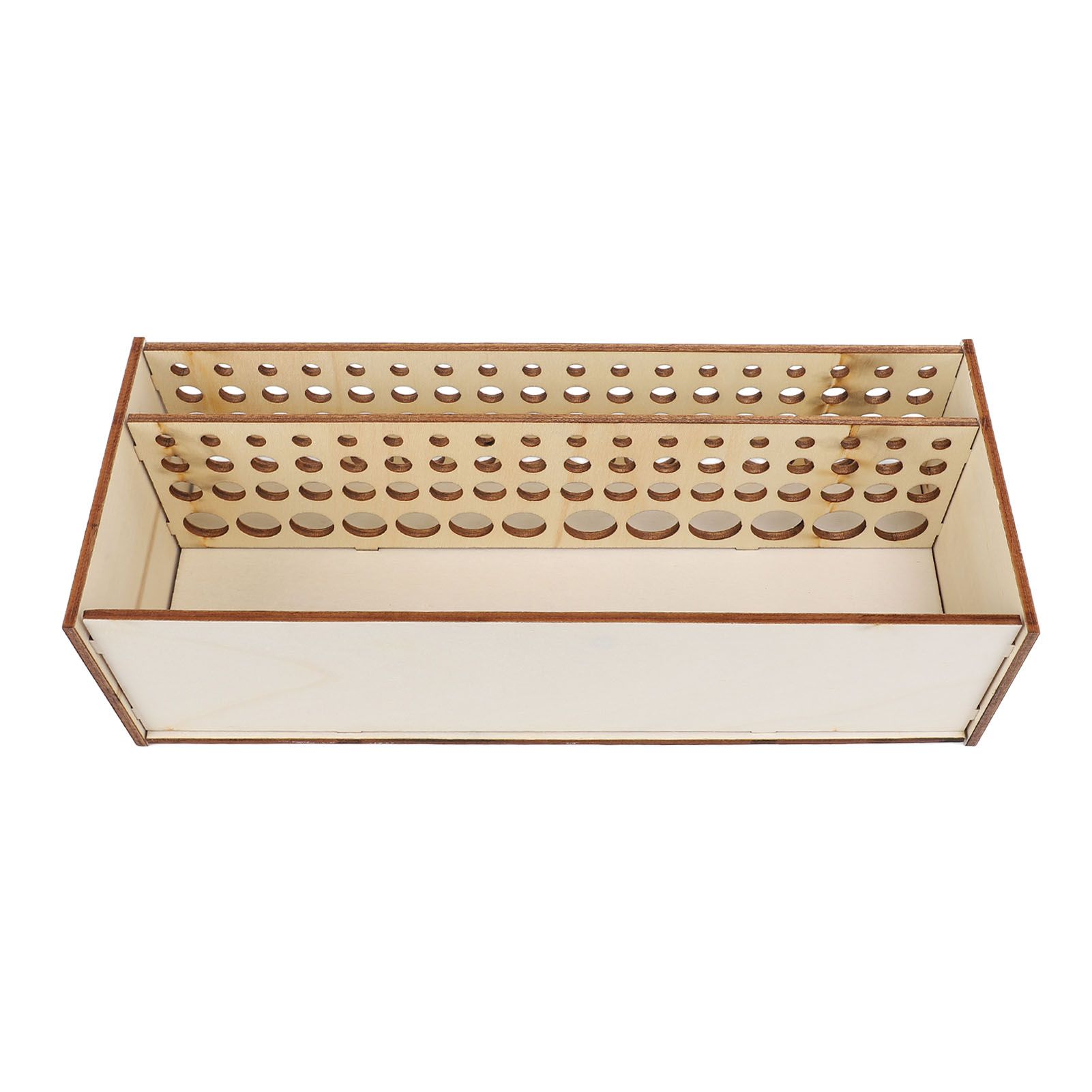 Wooden Paint Brush Holder Artist 67 Hole Detachable Paintbrush Rack Organizer view 6