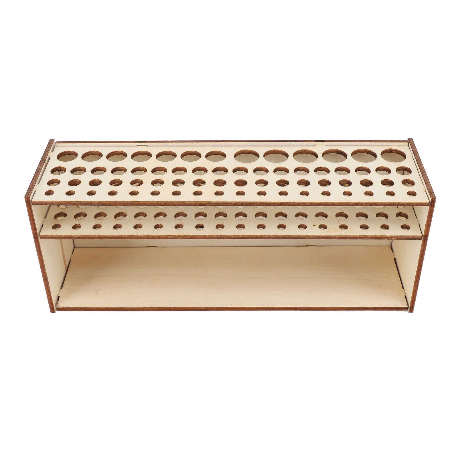 Wooden Paint Brush Holder Artist 67 Hole Detachable Paintbrush Rack Organizer view 10
