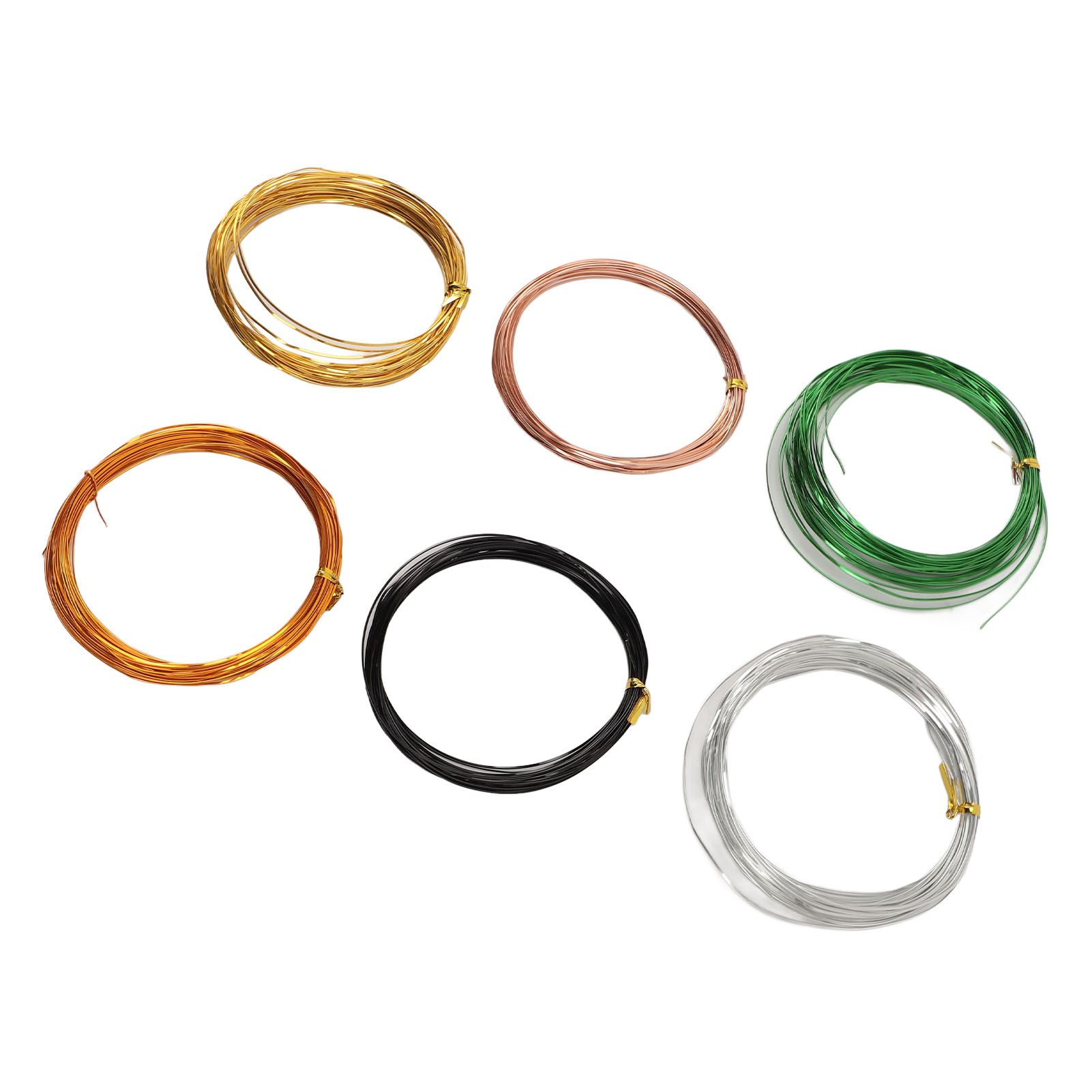 6 Rolls Aluminum Craft Flat Wire 32.8ft Bendable 0.5mm 0.1mm Thick Sculpturing view 4