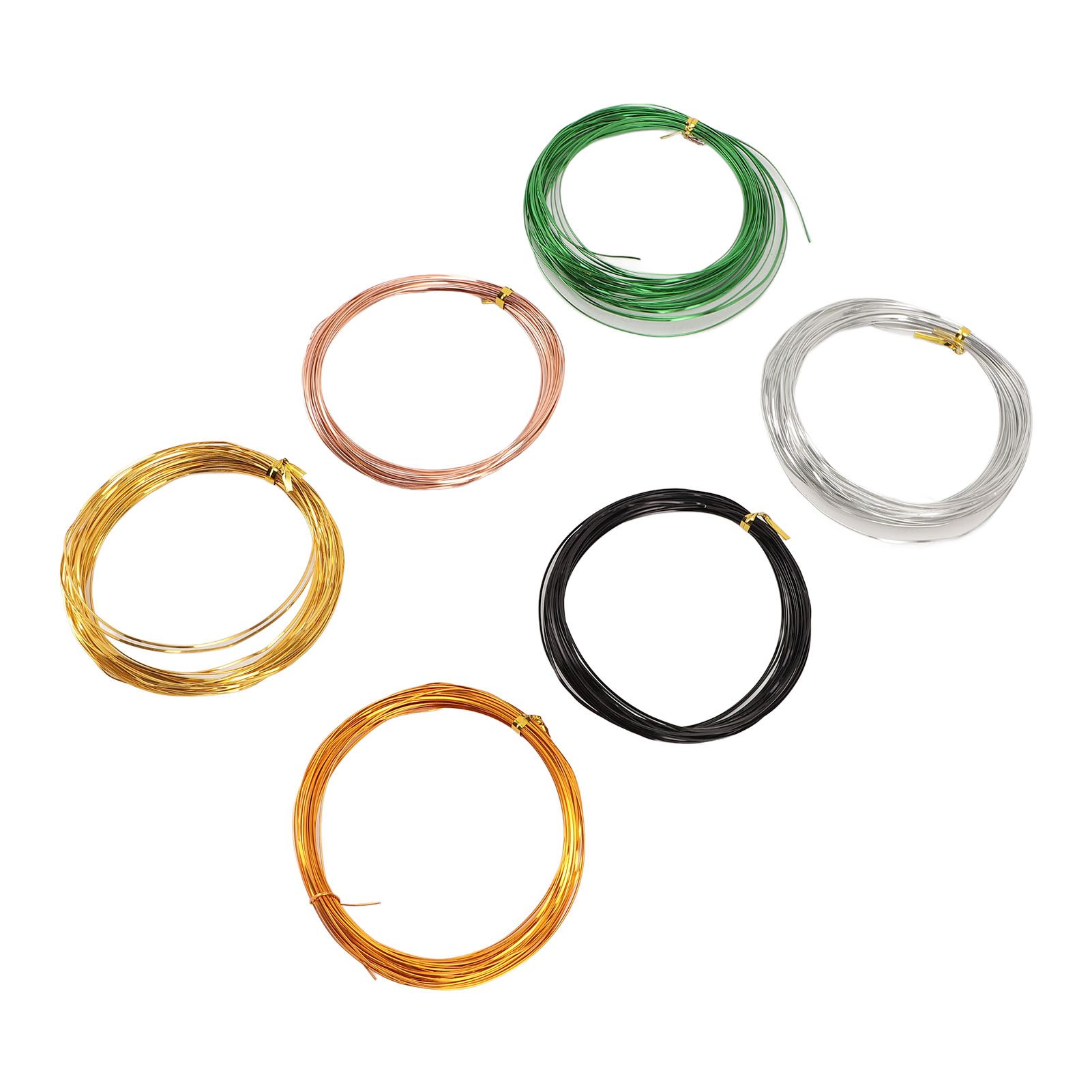 6 Rolls Aluminum Craft Flat Wire 32.8ft Bendable 0.5mm 0.1mm Thick Sculpturing view 7