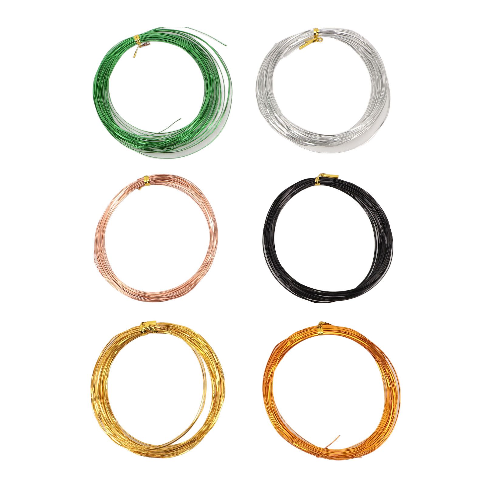 6 Rolls Aluminum Craft Flat Wire 32.8ft Bendable 0.5mm 0.1mm Thick Sculpturing view 8