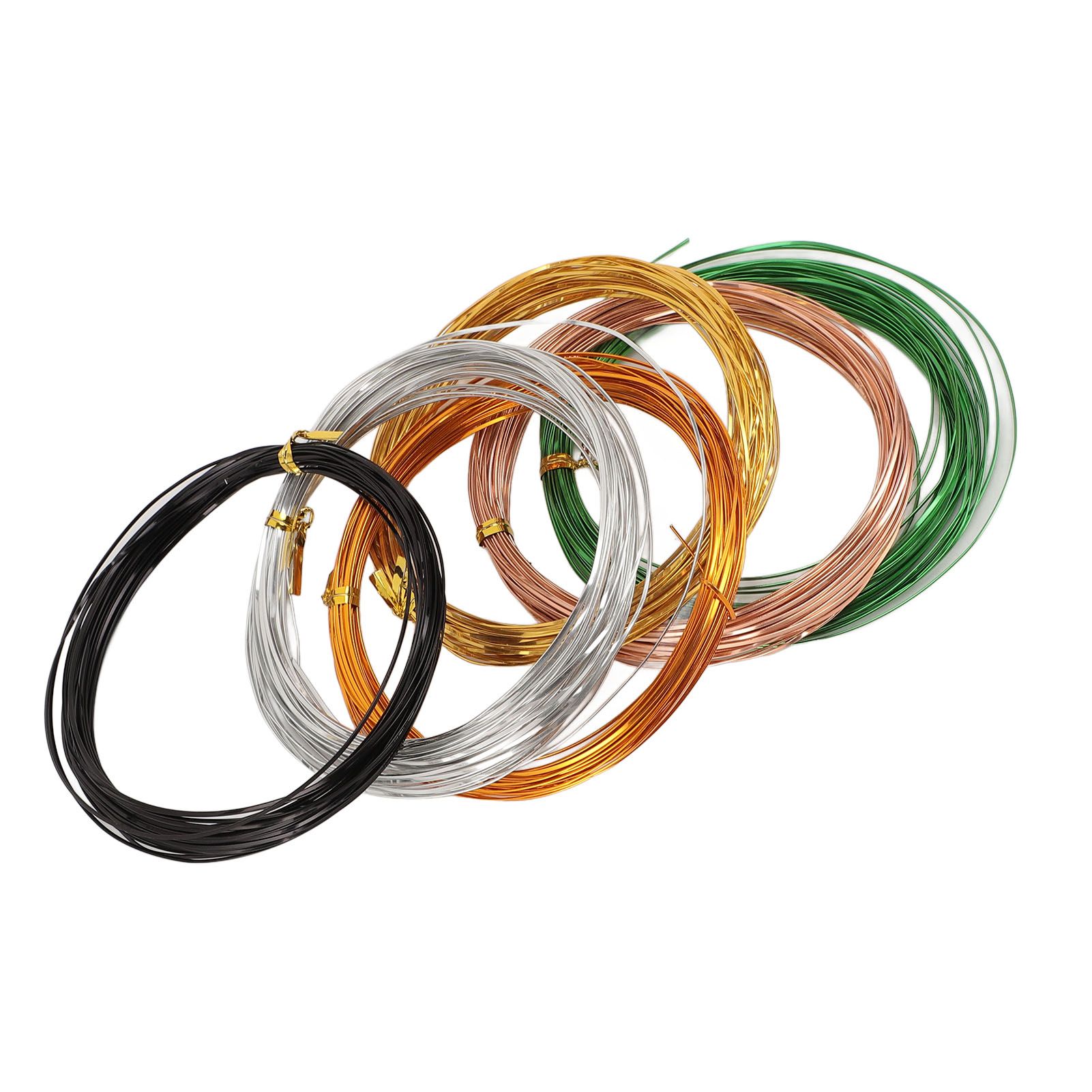 6 Rolls Aluminum Craft Flat Wire 32.8ft Bendable 0.5mm 0.1mm Thick Sculpturing view 10