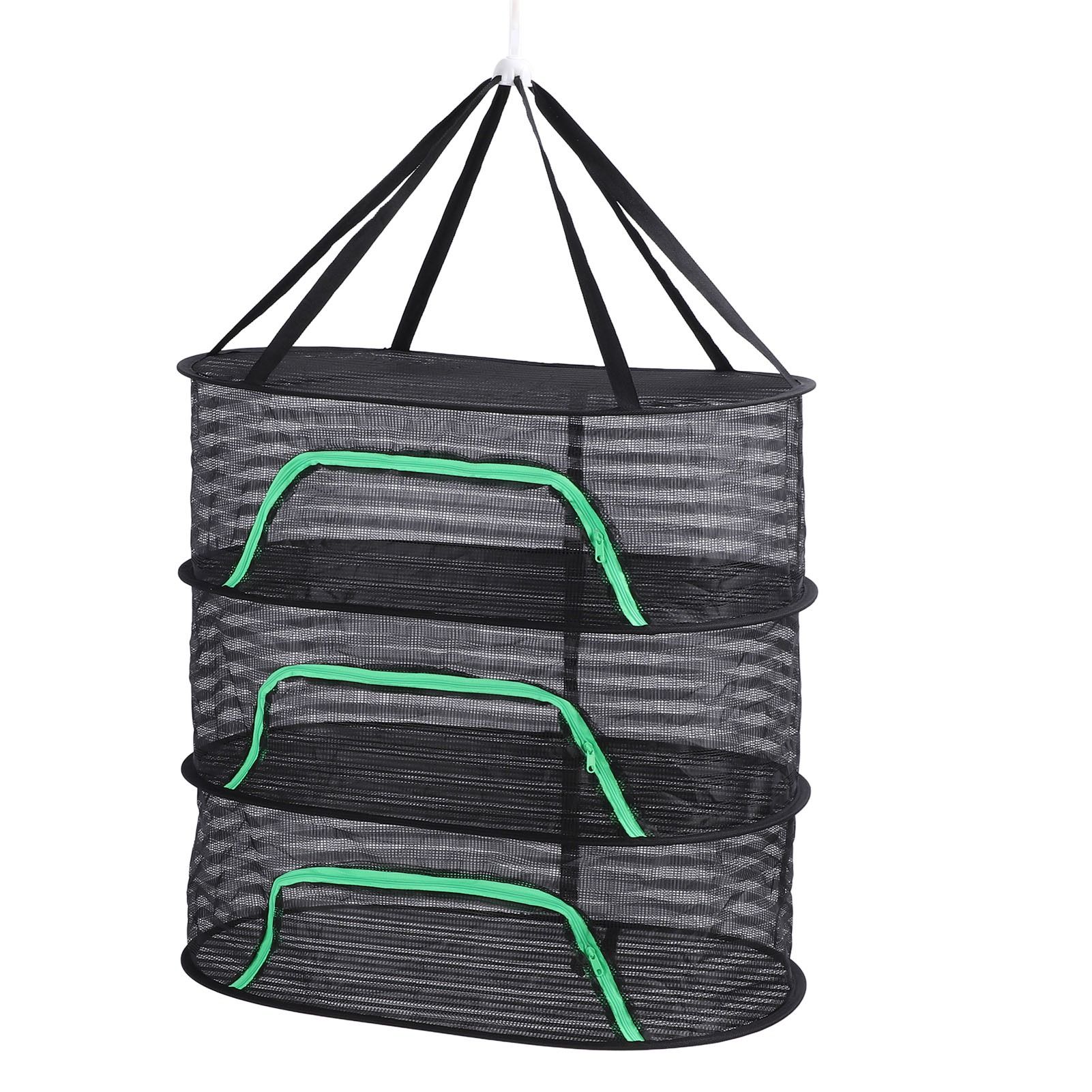Hanging Drying Mesh with Zipper Breathable Polyester Foldable Hanging Mesh view 3
