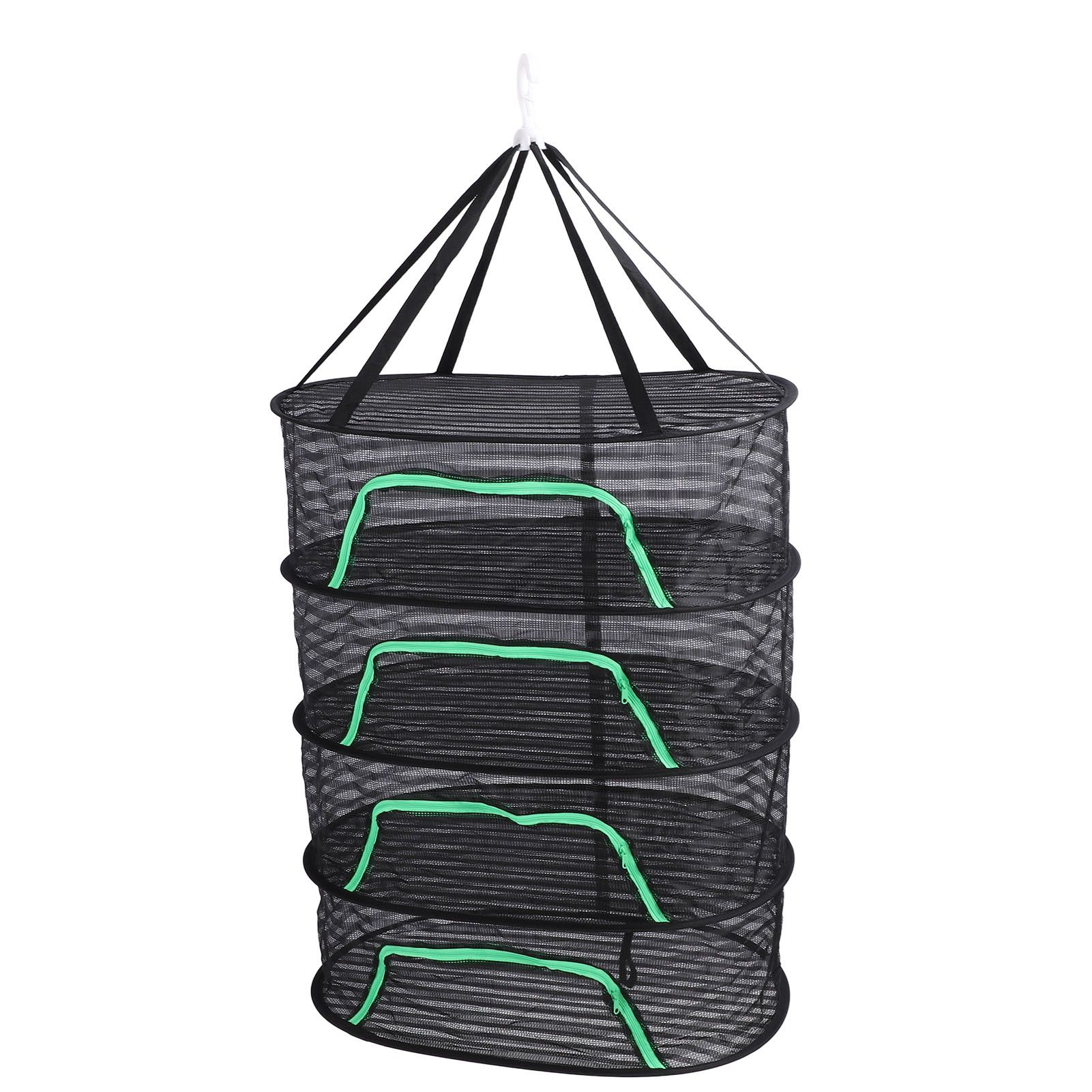 Hanging Drying Mesh with Zipper Breathable Polyester Foldable Hanging Mesh view 3