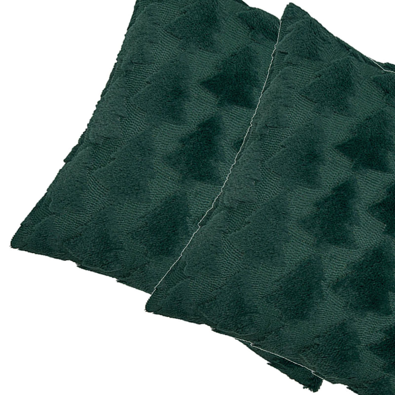2pcs Xmas Tree Throw Pillow Covers Dark Green Decorative Soft Pillowcases for view 7