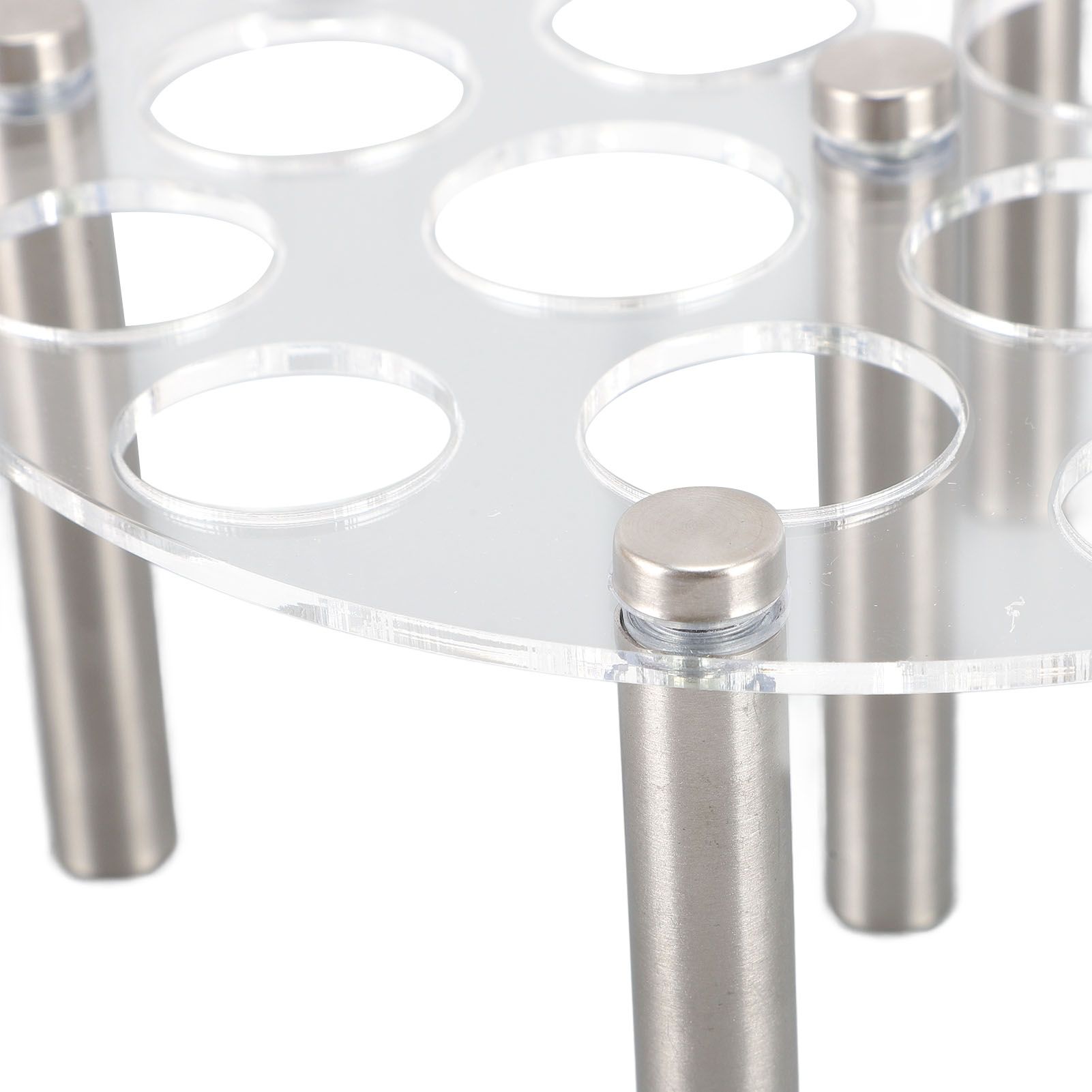 Chess Piece Holder for DIY Acrylic Aluminum Round Chess Piece Die Holder Stand view 2