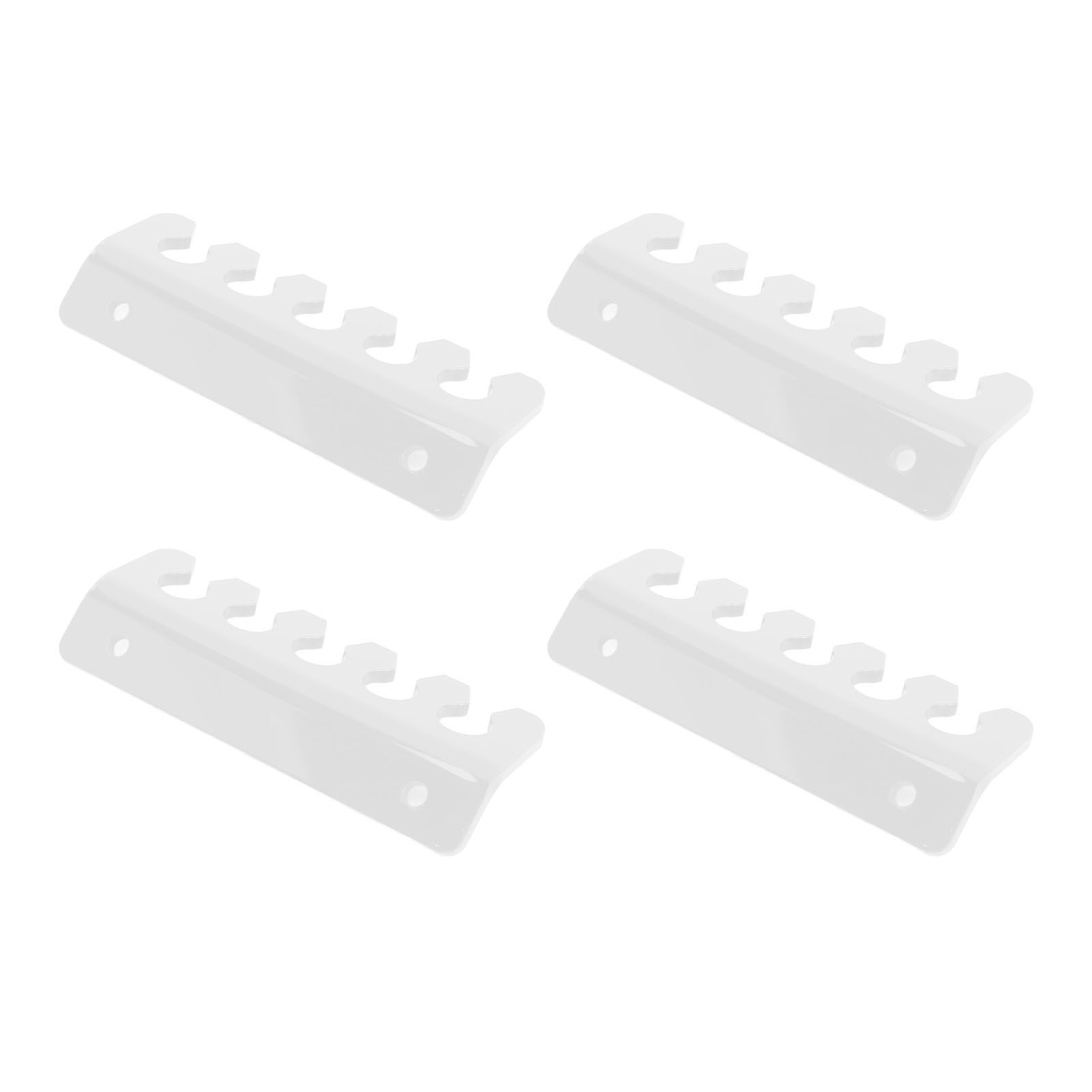 4 Pcs Cable Holder Clip 5 Slots Acrylic Phone Tablet Charging Cord Management view 4