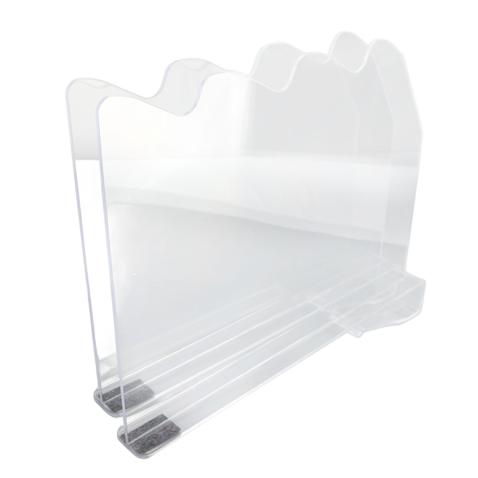 2Pcs Shelf Dividers for Closet Organization Plastic Clear Shelf Cabinet view 3