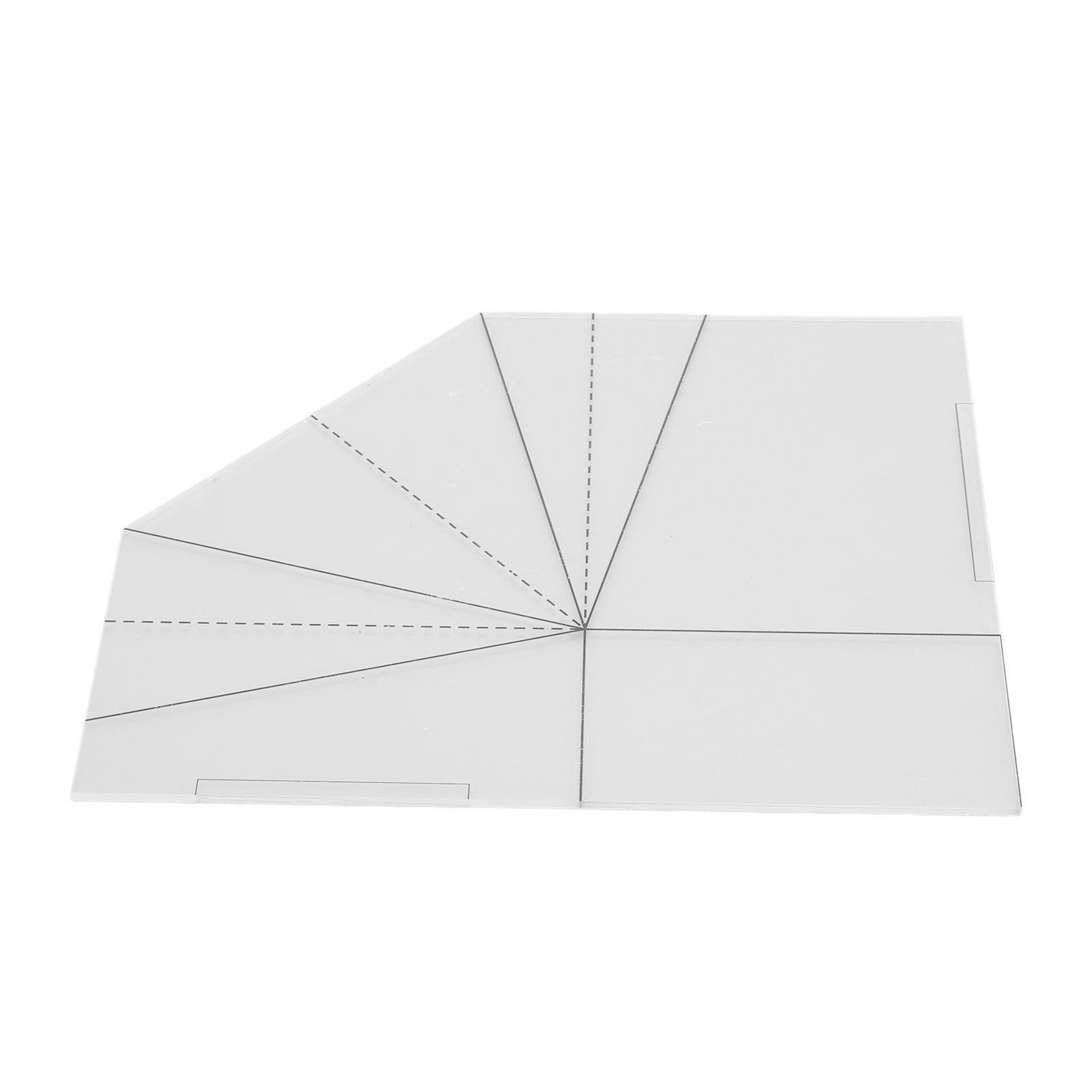 Foldable Food Basket Sew Template Acrylic Transparent Handbag Sewing Template