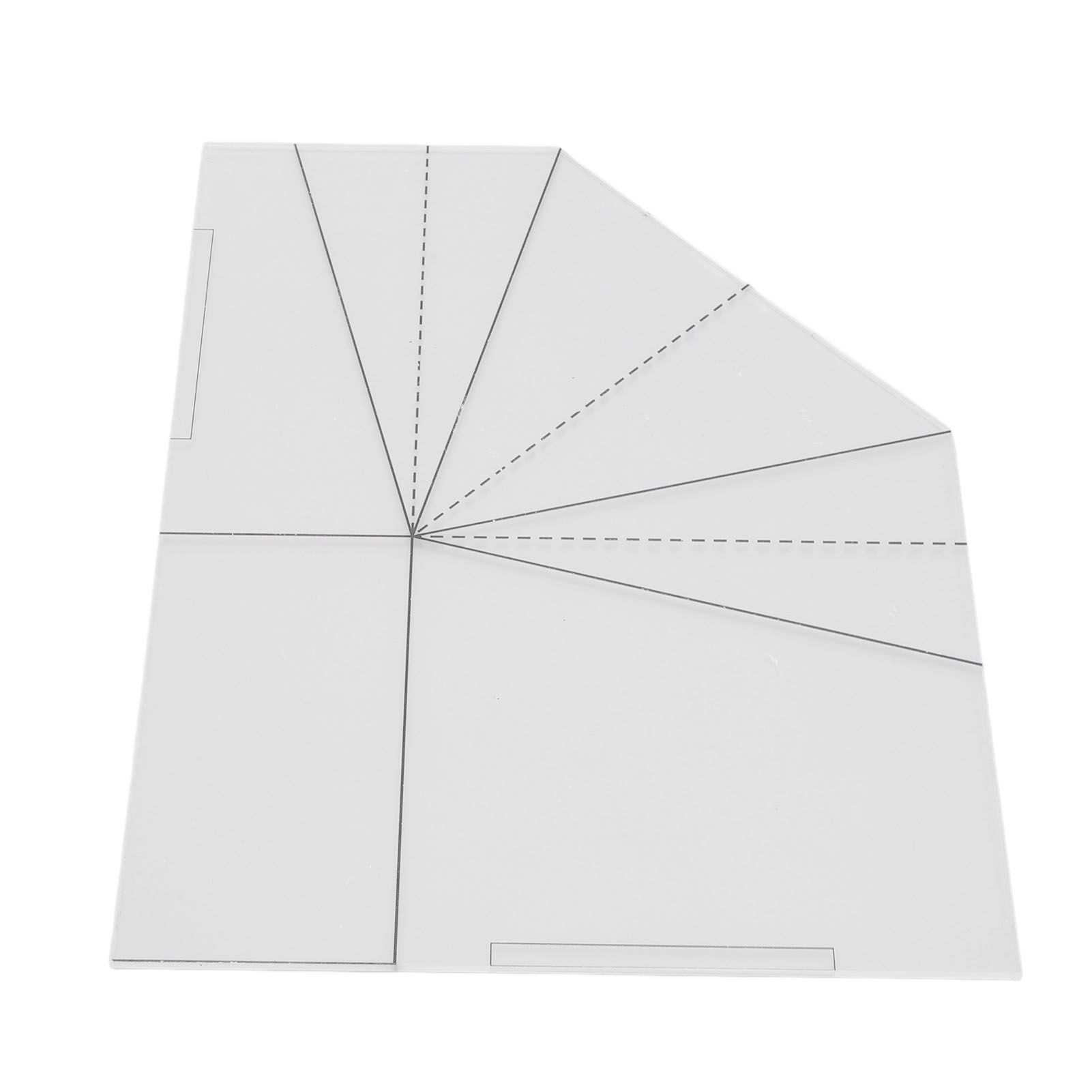 Foldable Food Basket Sew Template Acrylic Transparent Handbag Sewing Template view 6