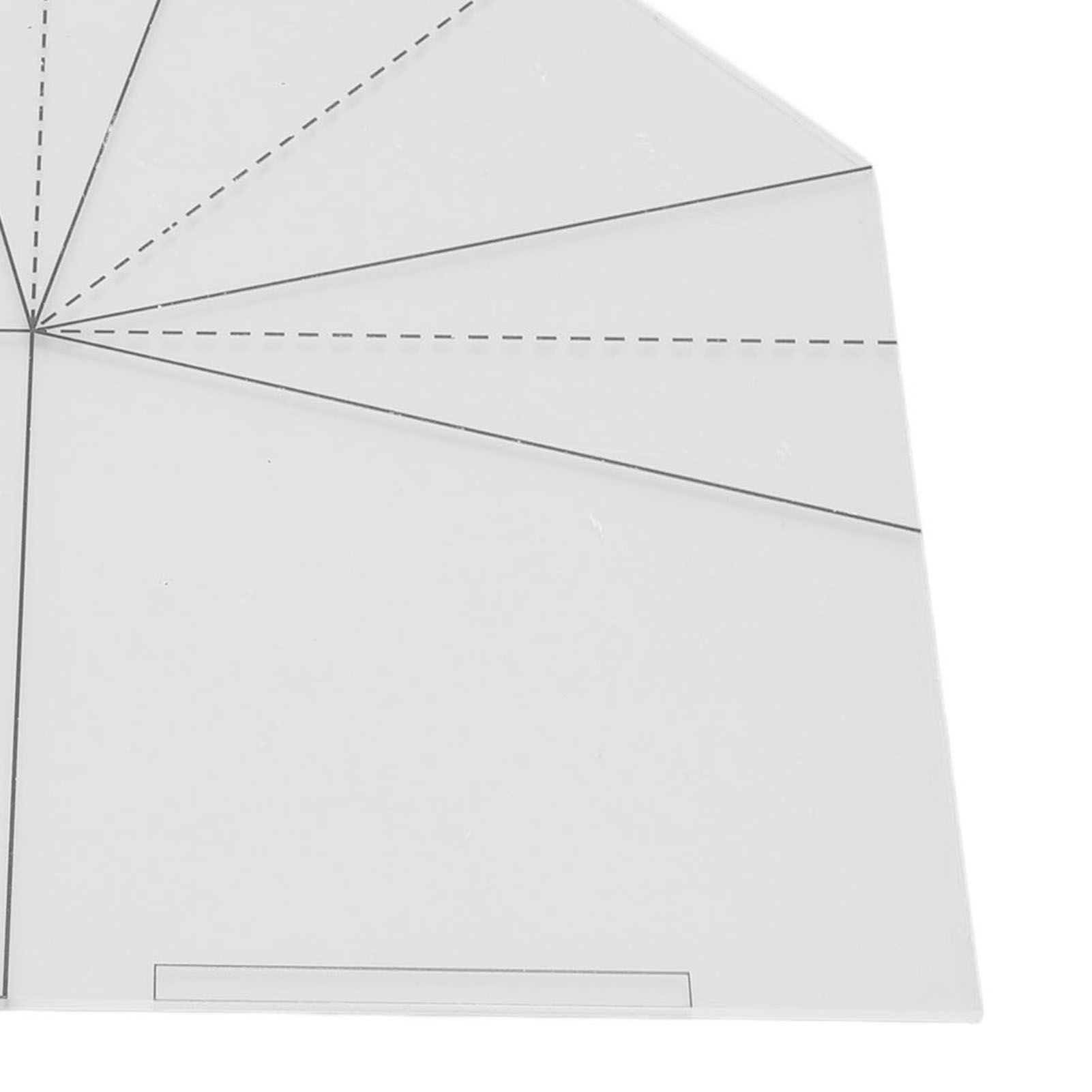 Foldable Food Basket Sew Template Acrylic Transparent Handbag Sewing Template view 2