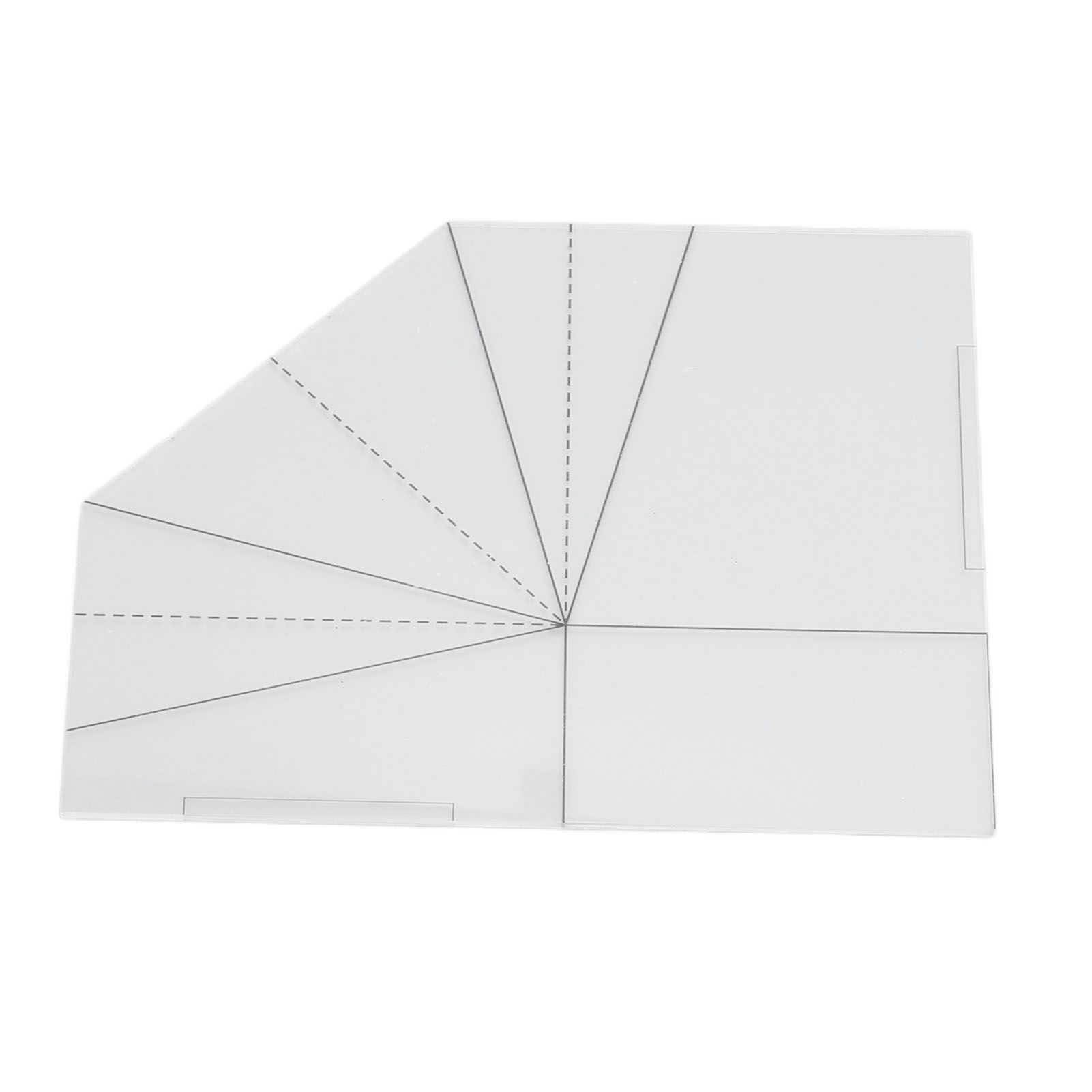Foldable Food Basket Sew Template Acrylic Transparent Handbag Sewing Template view 3