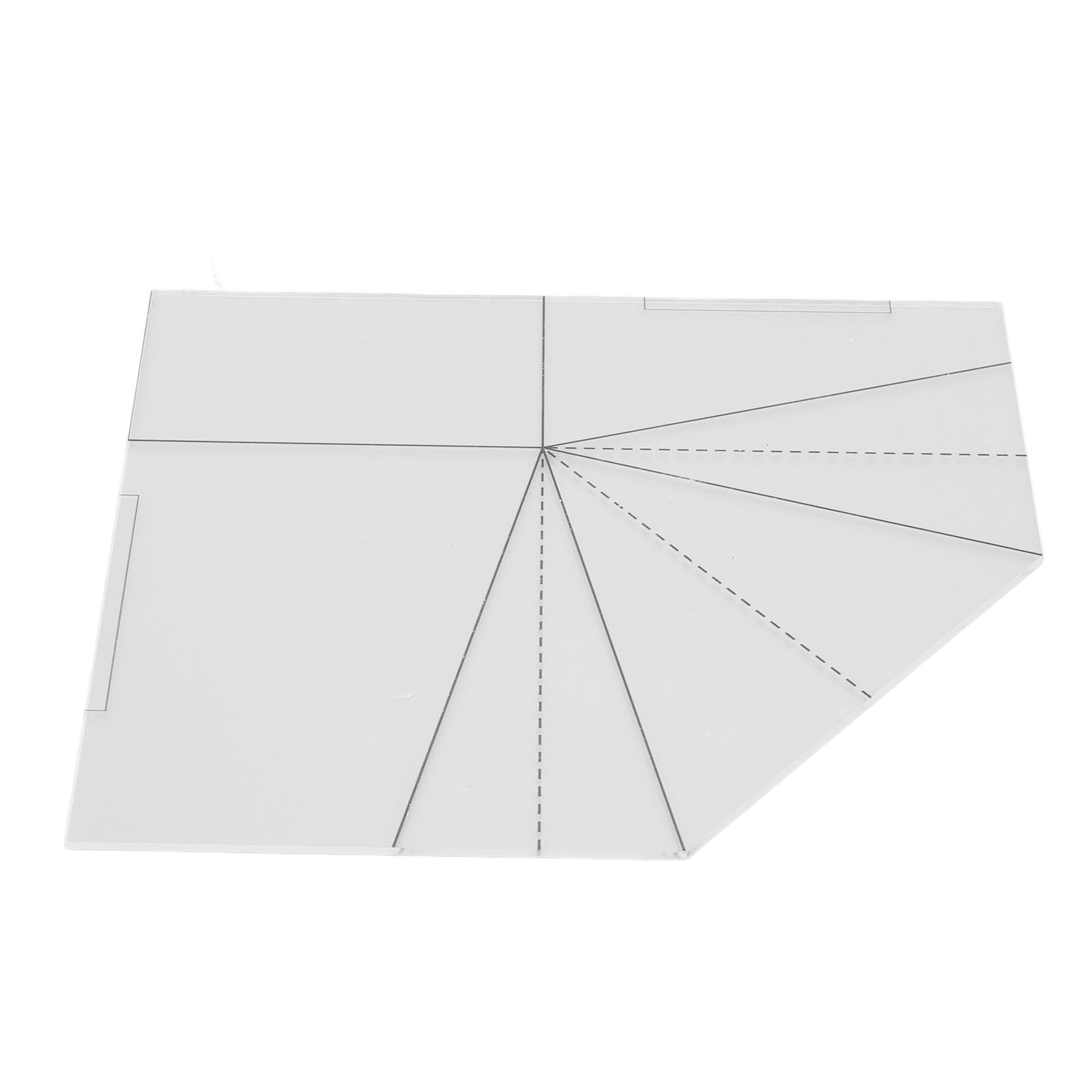 Foldable Food Basket Sew Template Acrylic Transparent Handbag Sewing Template view 9