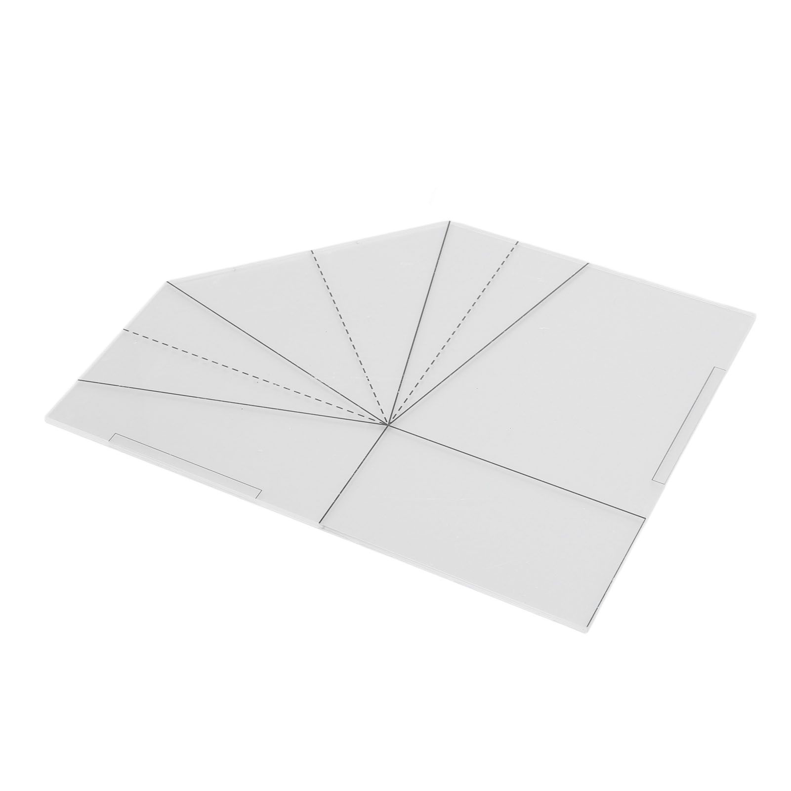 Foldable Food Basket Sew Template Acrylic Transparent Handbag Sewing Template view 4