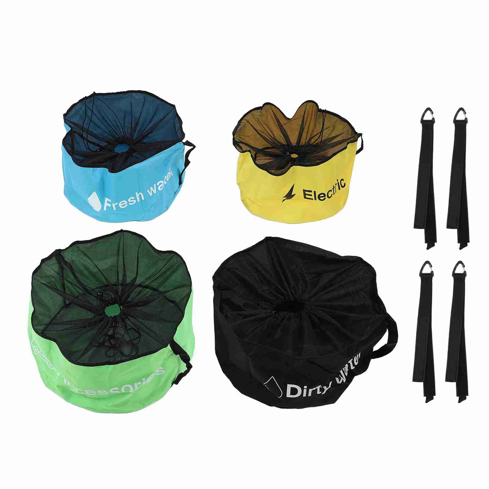 4 Pcs RV Hose Storage Bag 600D Oxford Cloth Water Proof Breathable Electrical view 3